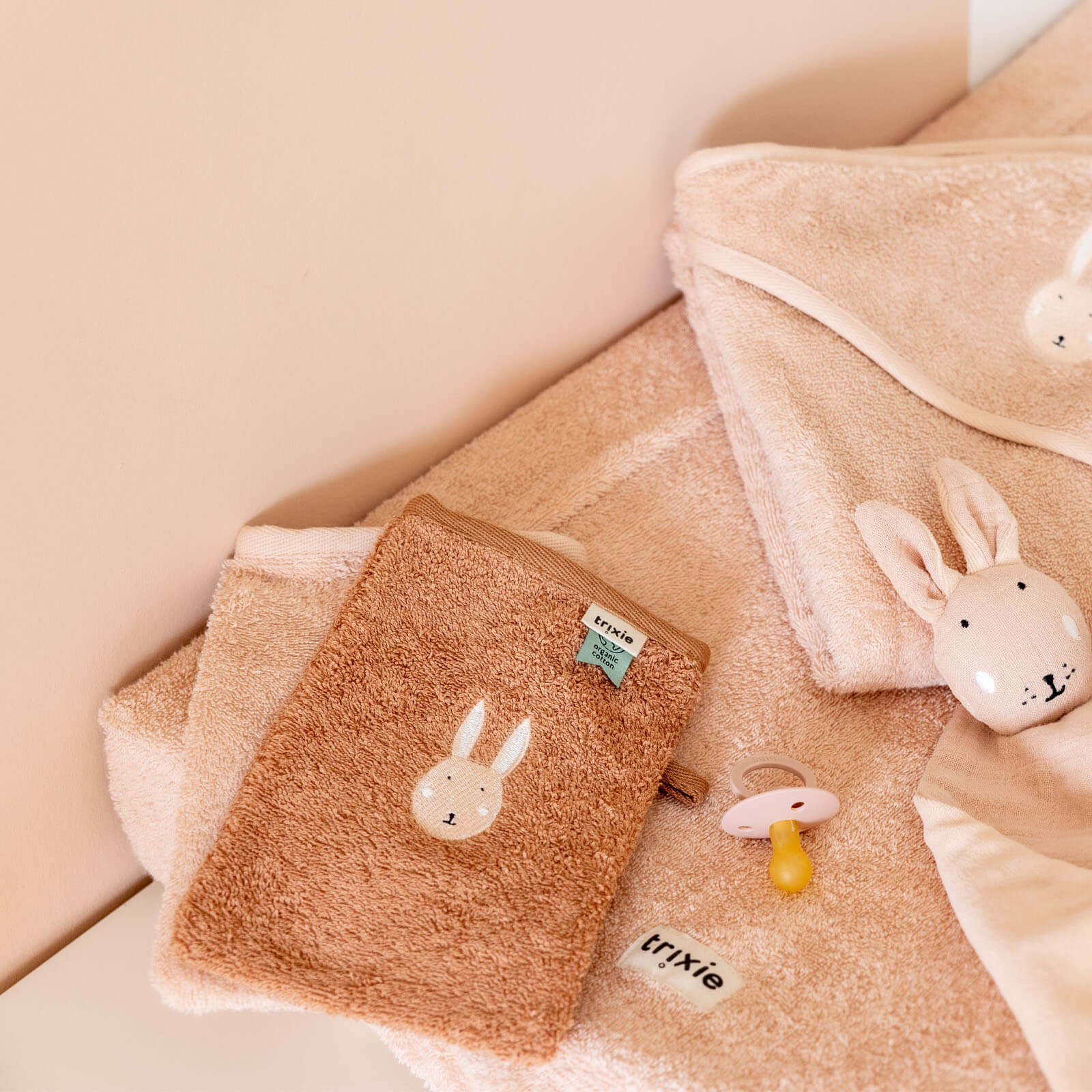 Washcloth Mitts 2-Pack - Rabbit