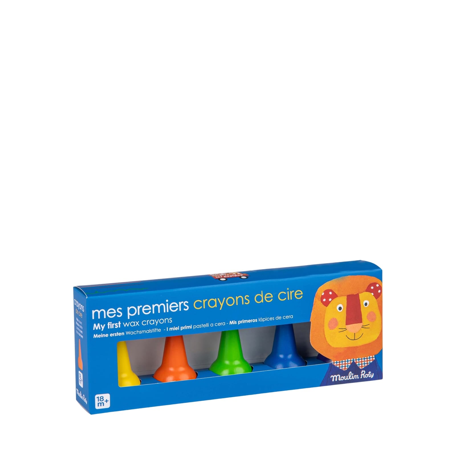 5 Wax Finger Crayons