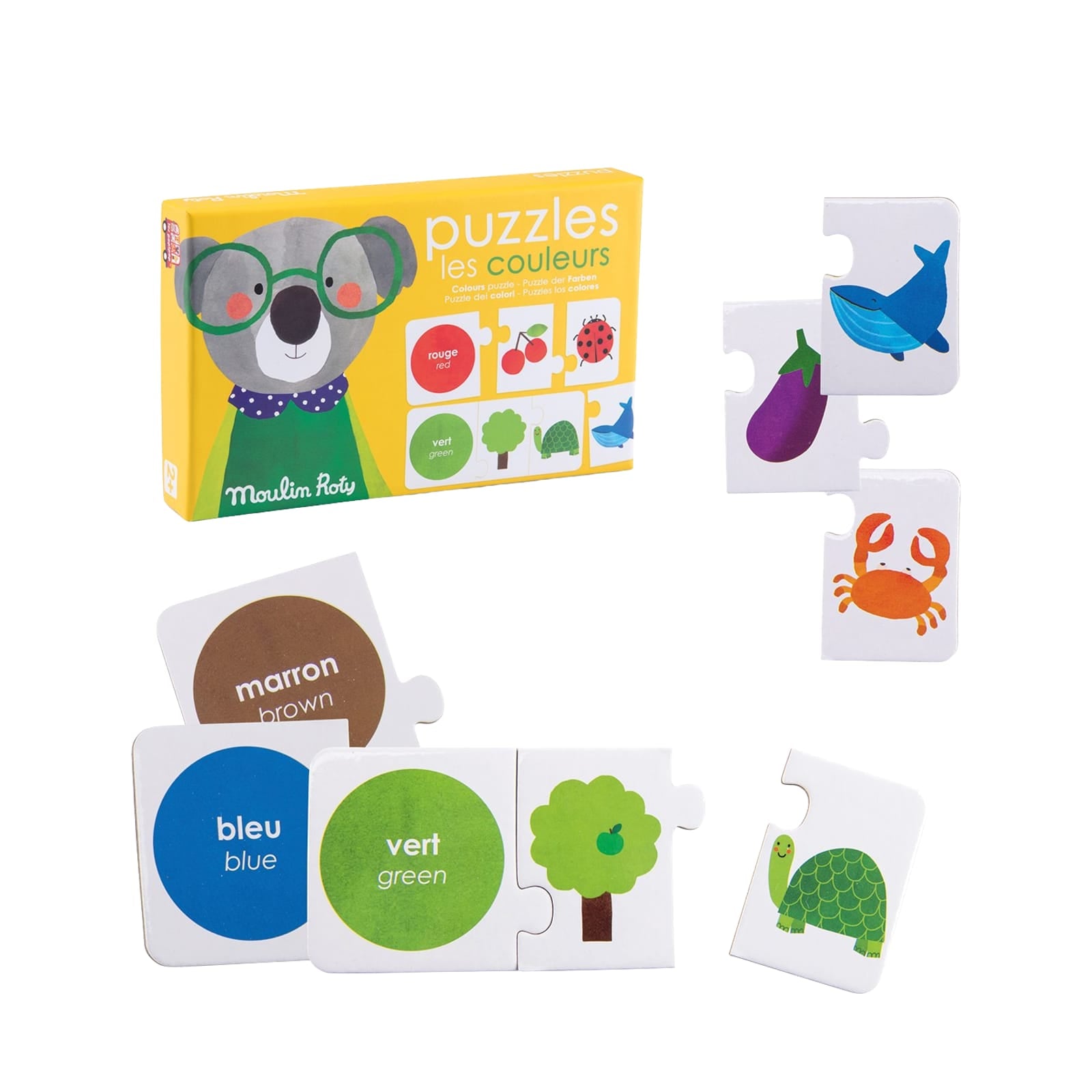 8 Puzzles - Learn Colours