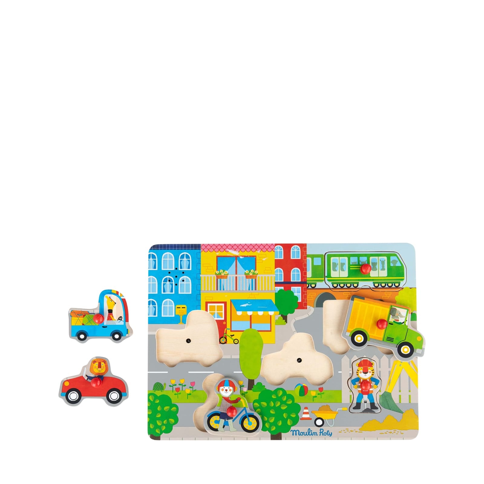 Wooden Sound Puzzle - Vehicles