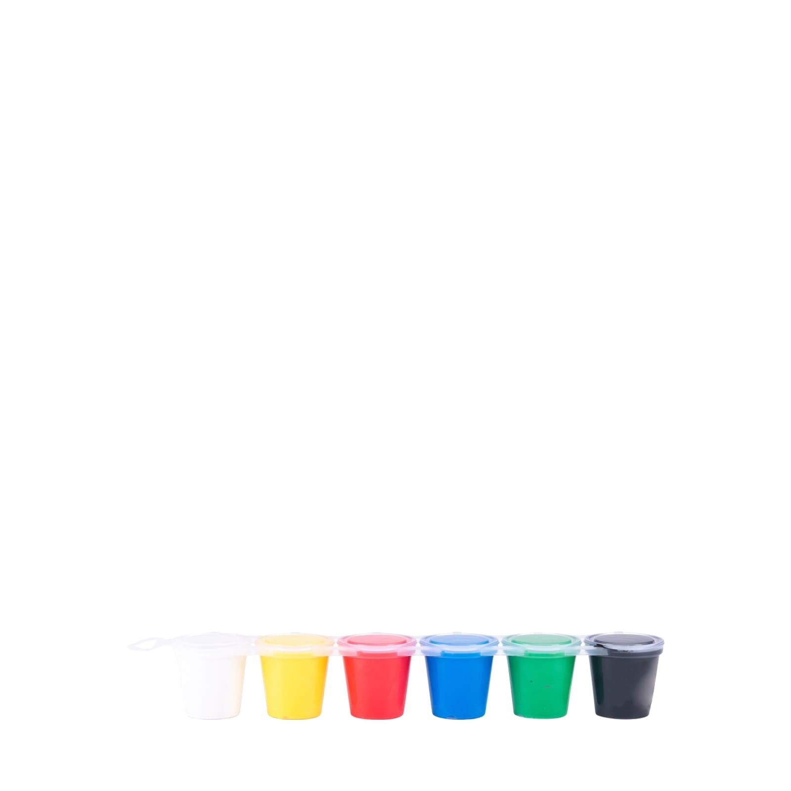 6 Small Finger Paints Pots - Classic Colours