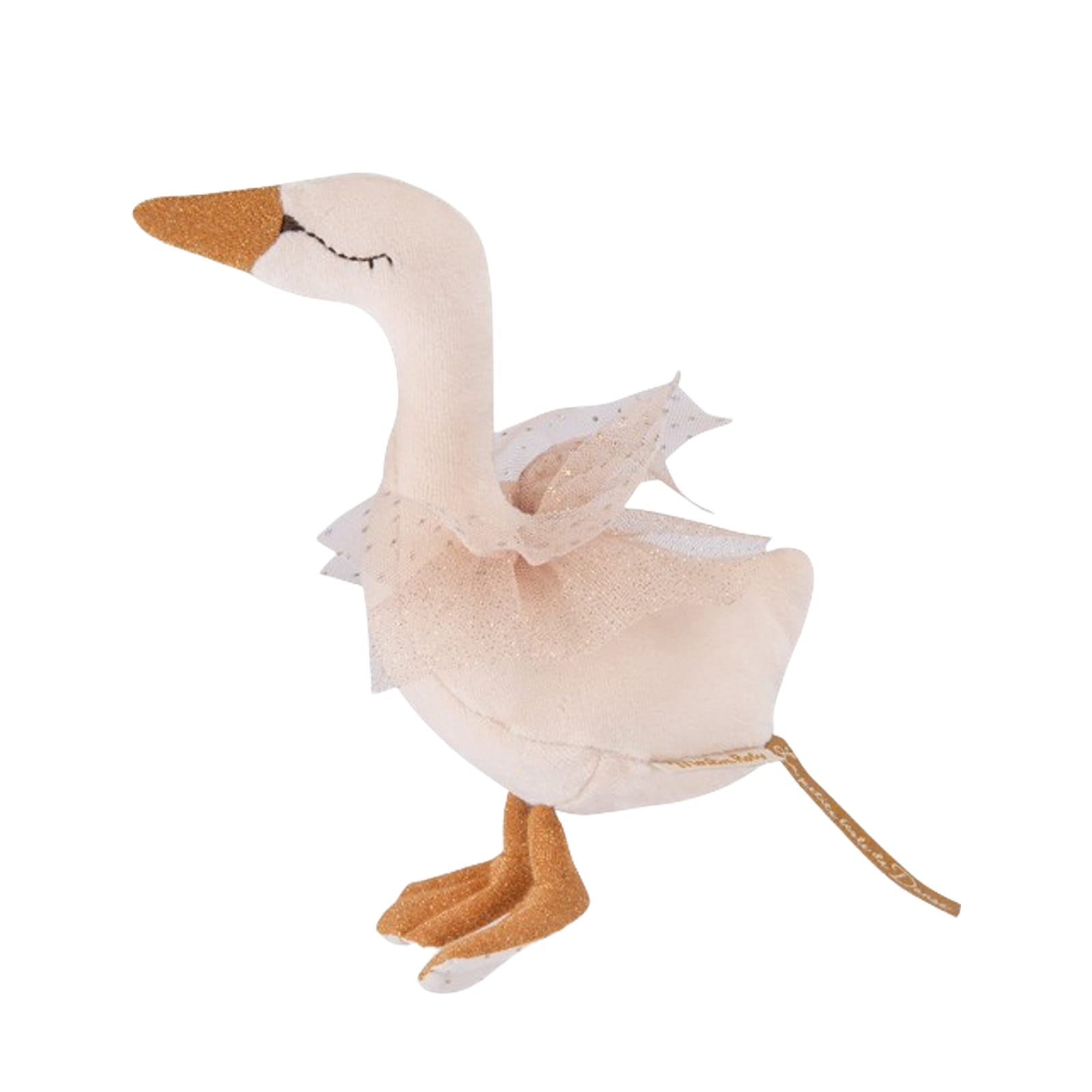 Soft Rattle - Cream Swan
