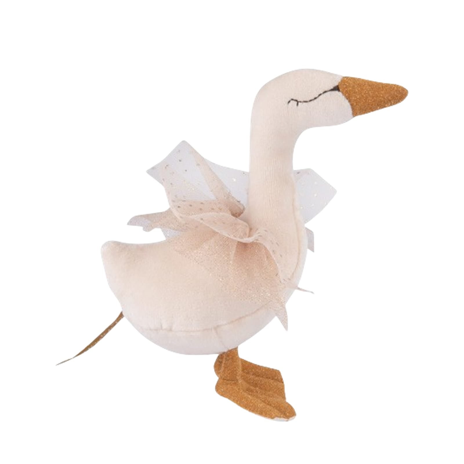 Soft Rattle - Cream Swan