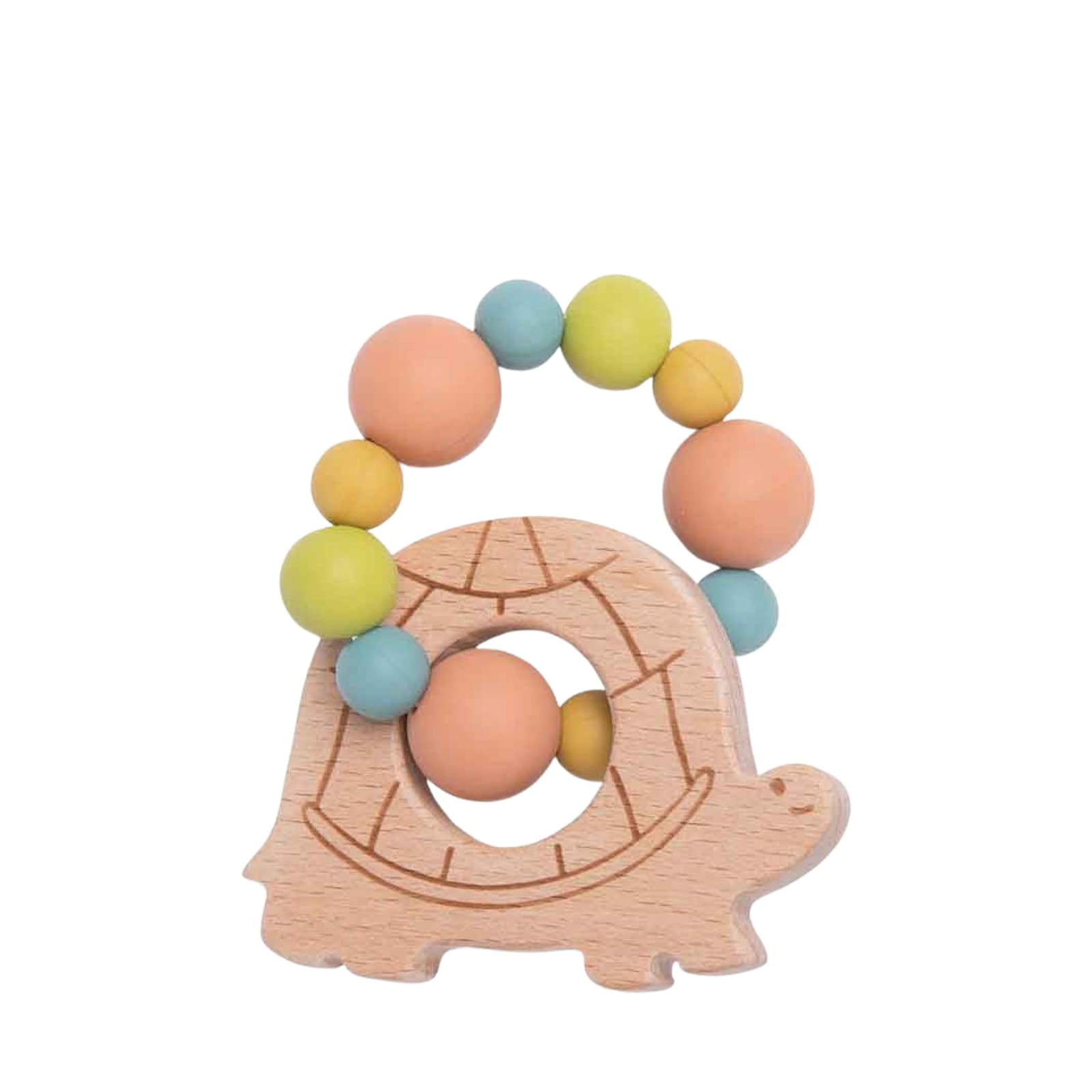 Wooden Teething Ring - Turtle