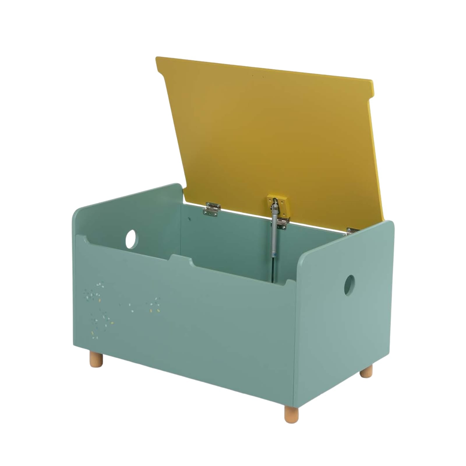 Toy Storage Chest - Blue and Mustard