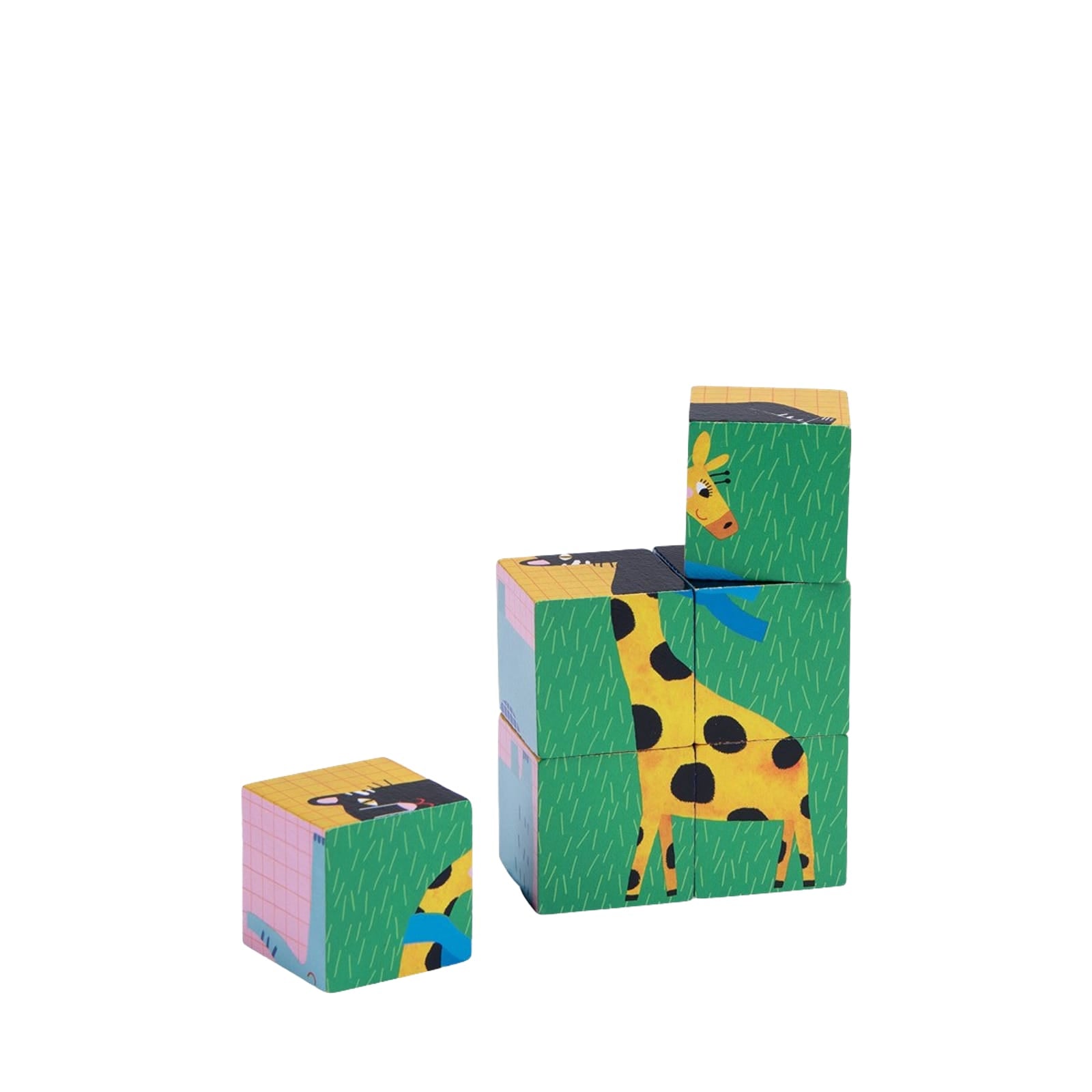 Stacking Puzzle Cubes - Animals