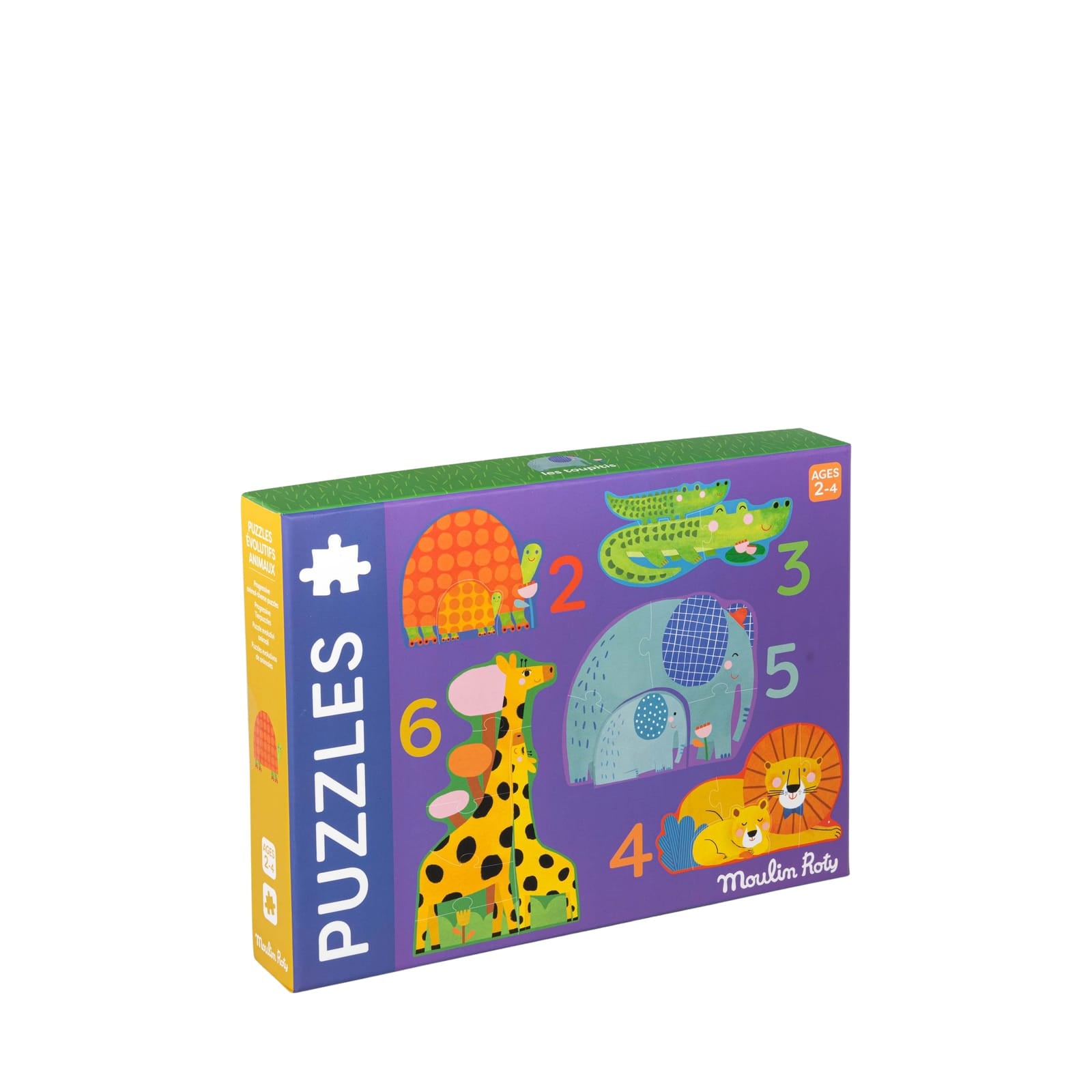 4 Progressive Puzzles - Animals