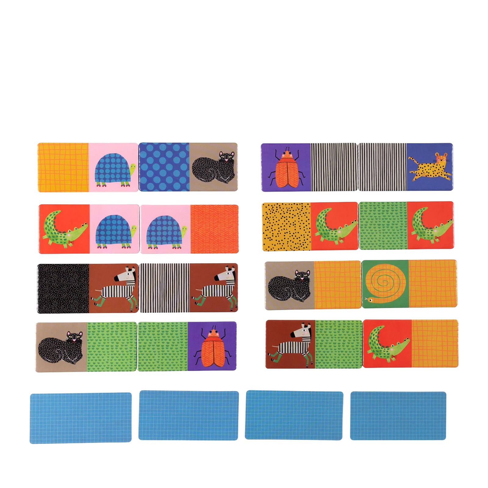 Domino Game - Animal Patterns