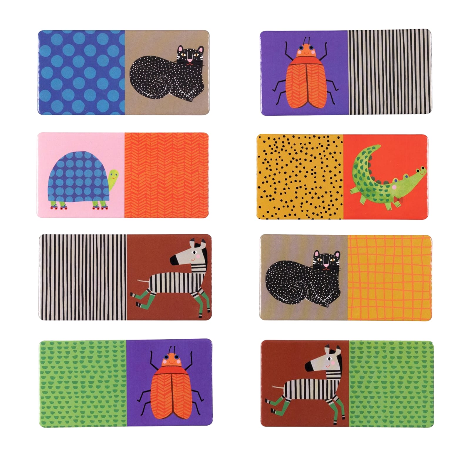 Domino Game - Animal Patterns