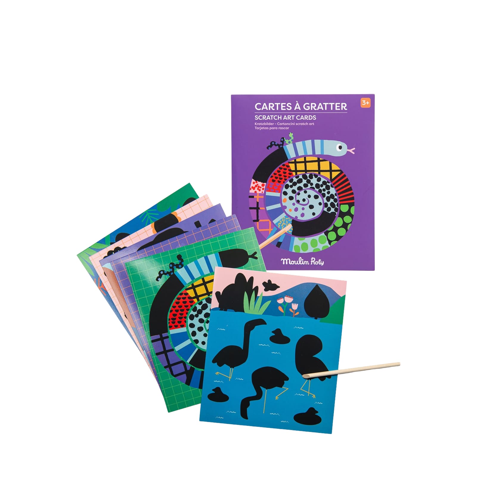 Scratch Art Cards - Animals