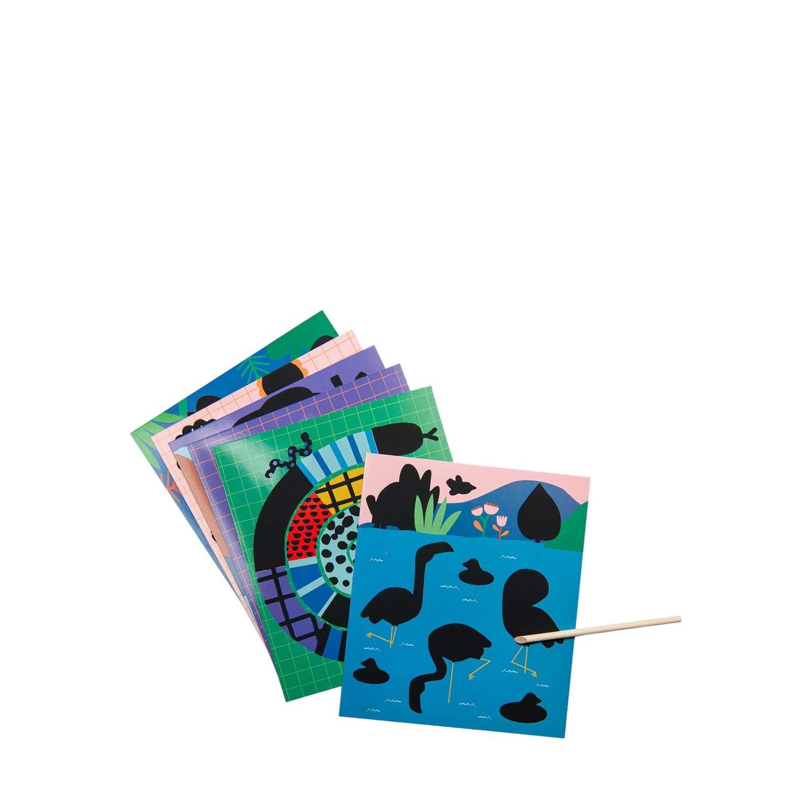 Scratch Art Cards - Animals
