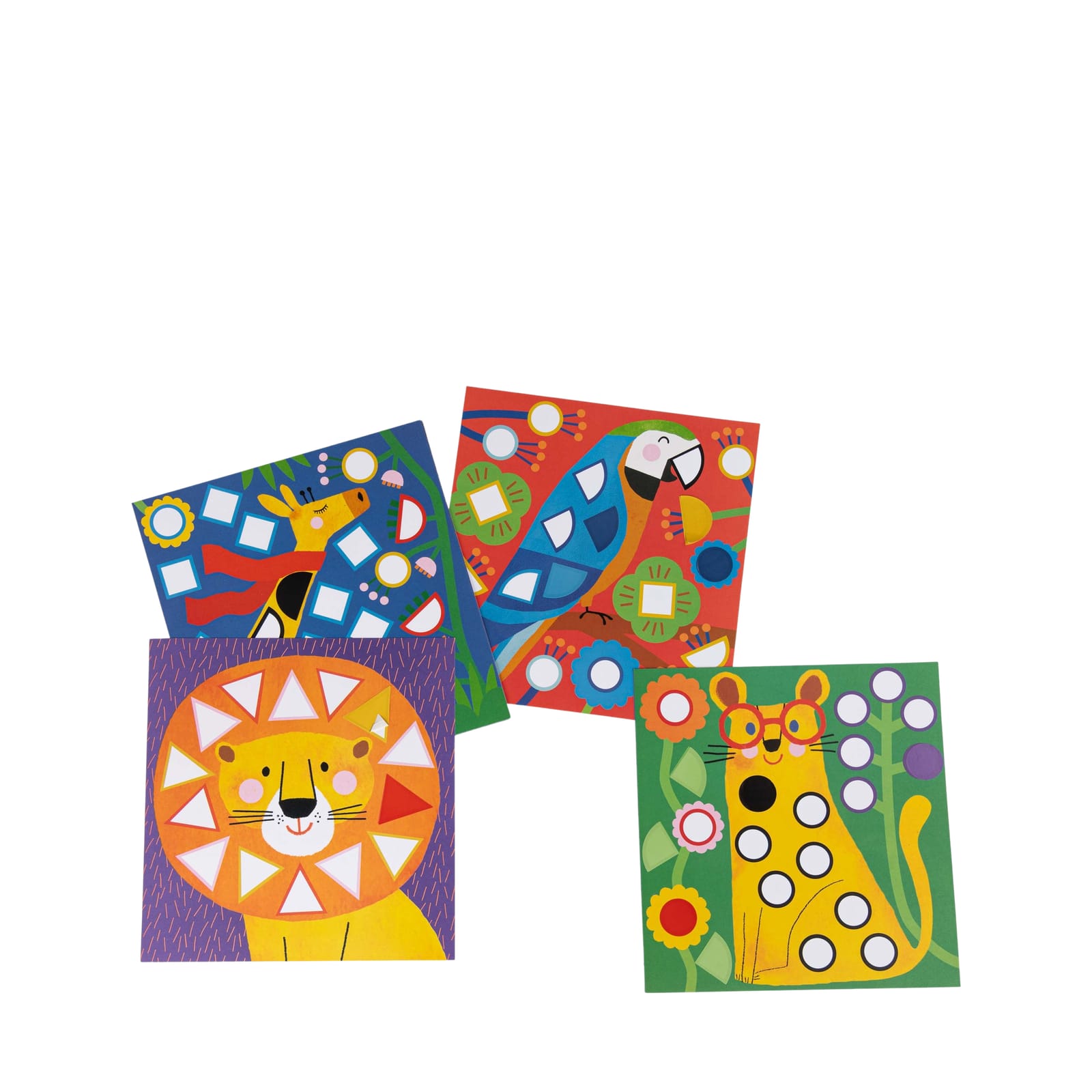 10 Pictures with 300 Geometric Stickers