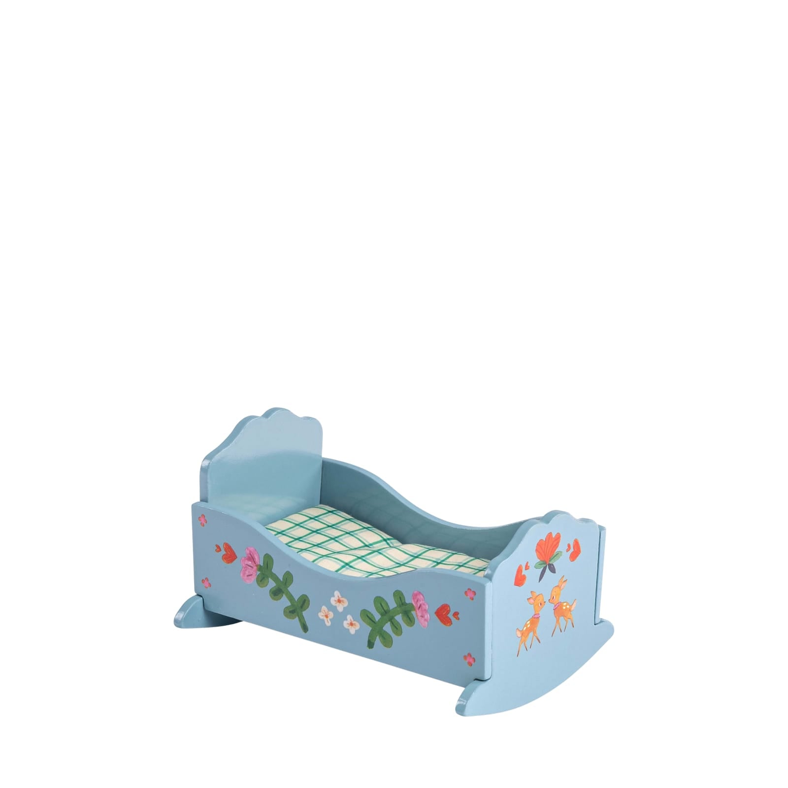 Doll House Furniture - Blue Cradle