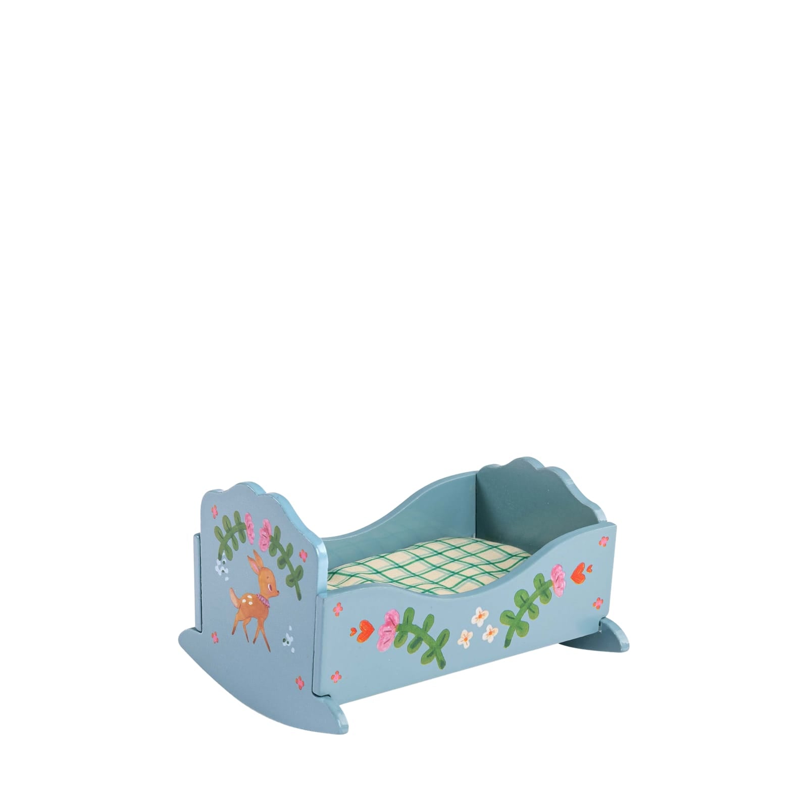 Doll House Furniture - Blue Cradle