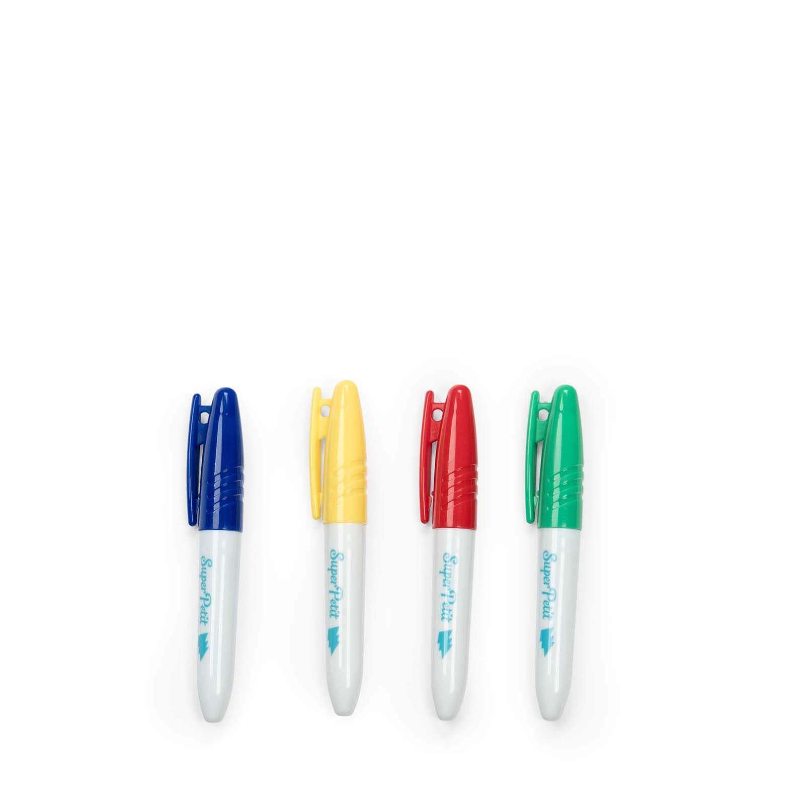 Mini Silicone Colouring Mat and 5 Pens - Super Petit