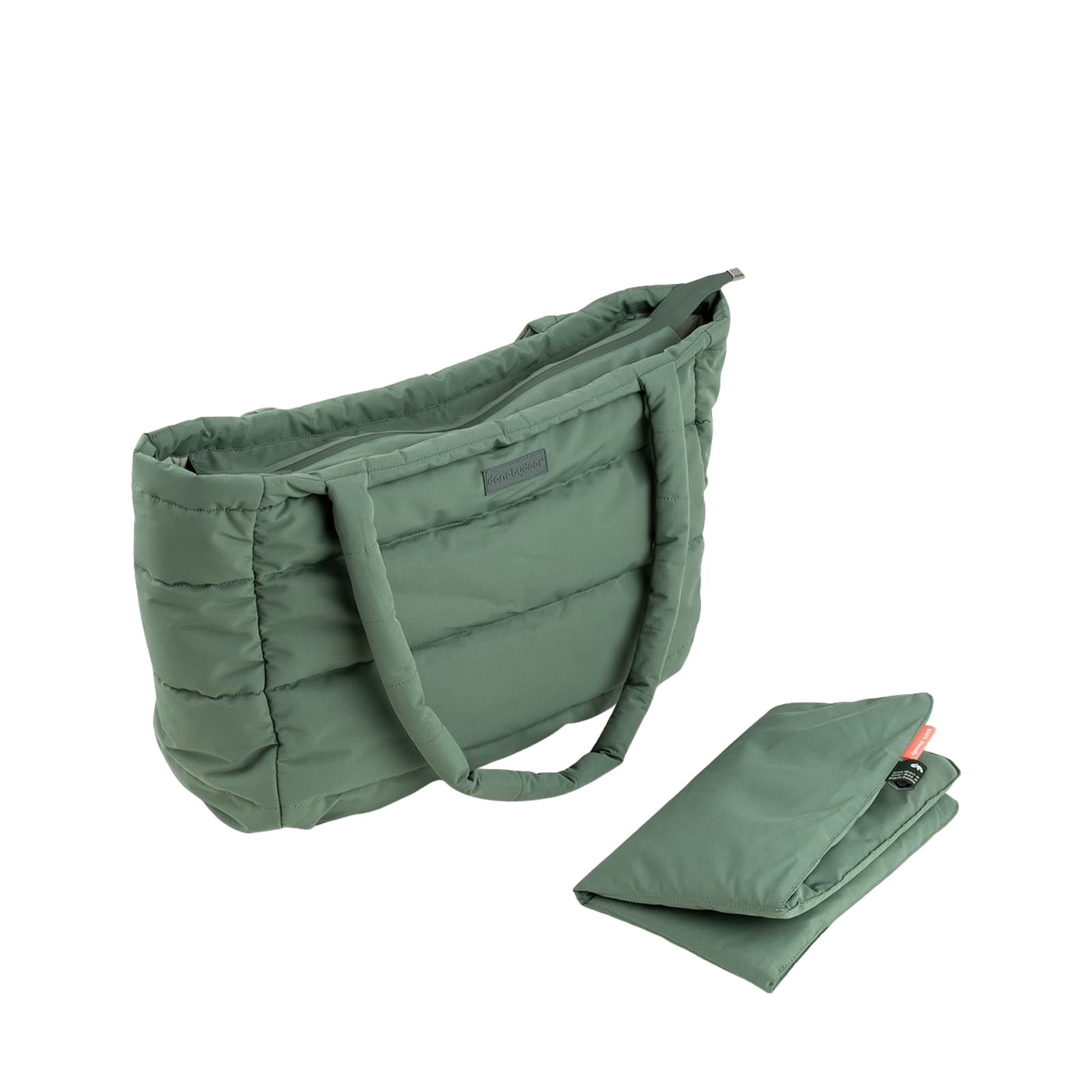 Quilted Changing Tote Bag - Green