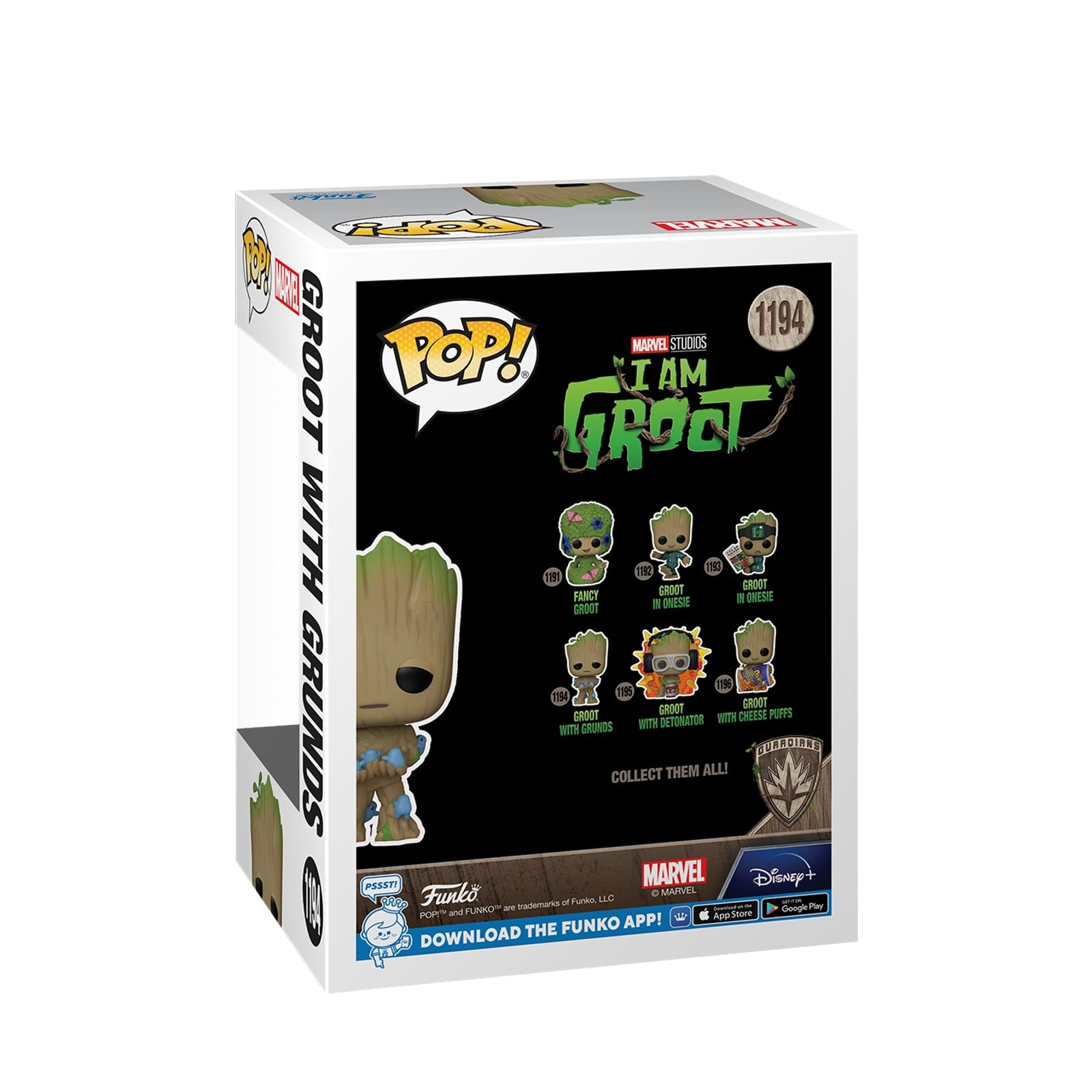 Pop! I Am Groot - Groot with Grunds