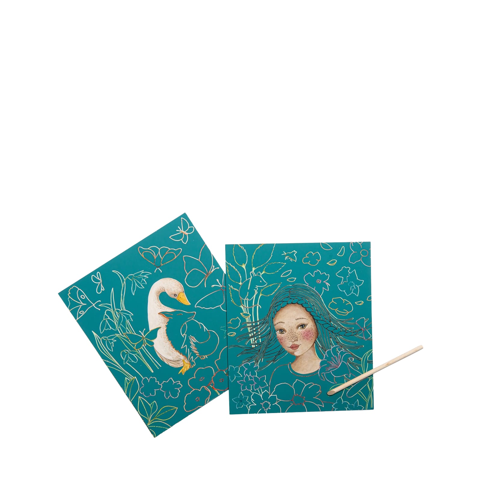 Scratch Art Cards - In The Garden