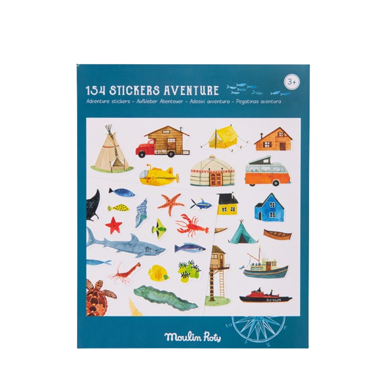 154 Stickers - The Explorer