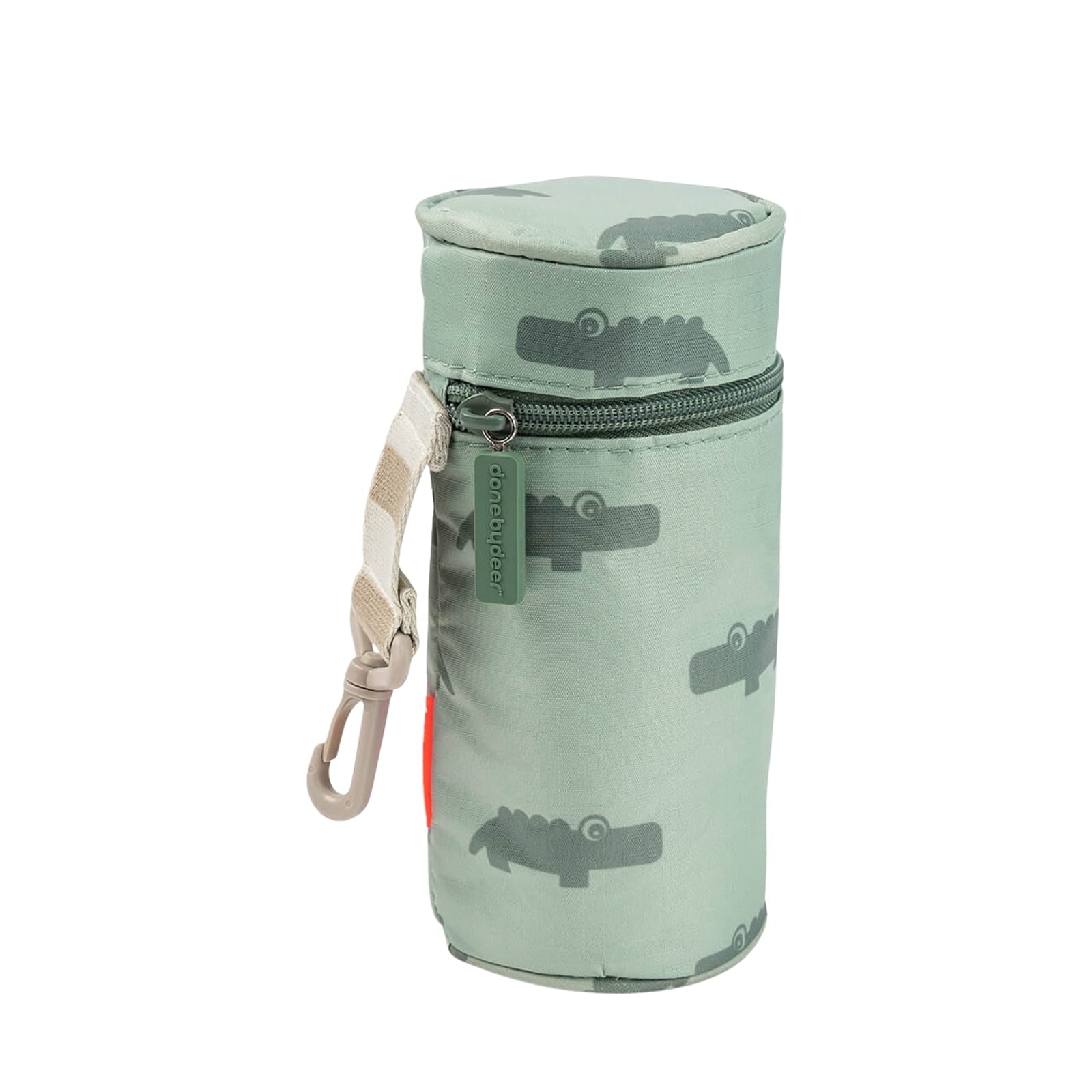 Insulated Bottle Holder - Croco Green