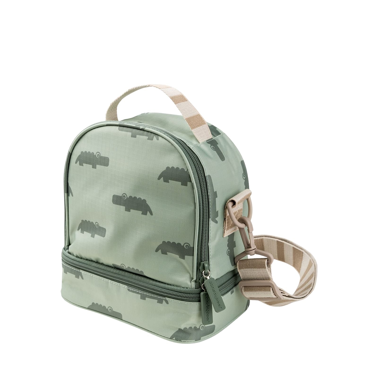 Insulated Lunch Bag - Croco Green