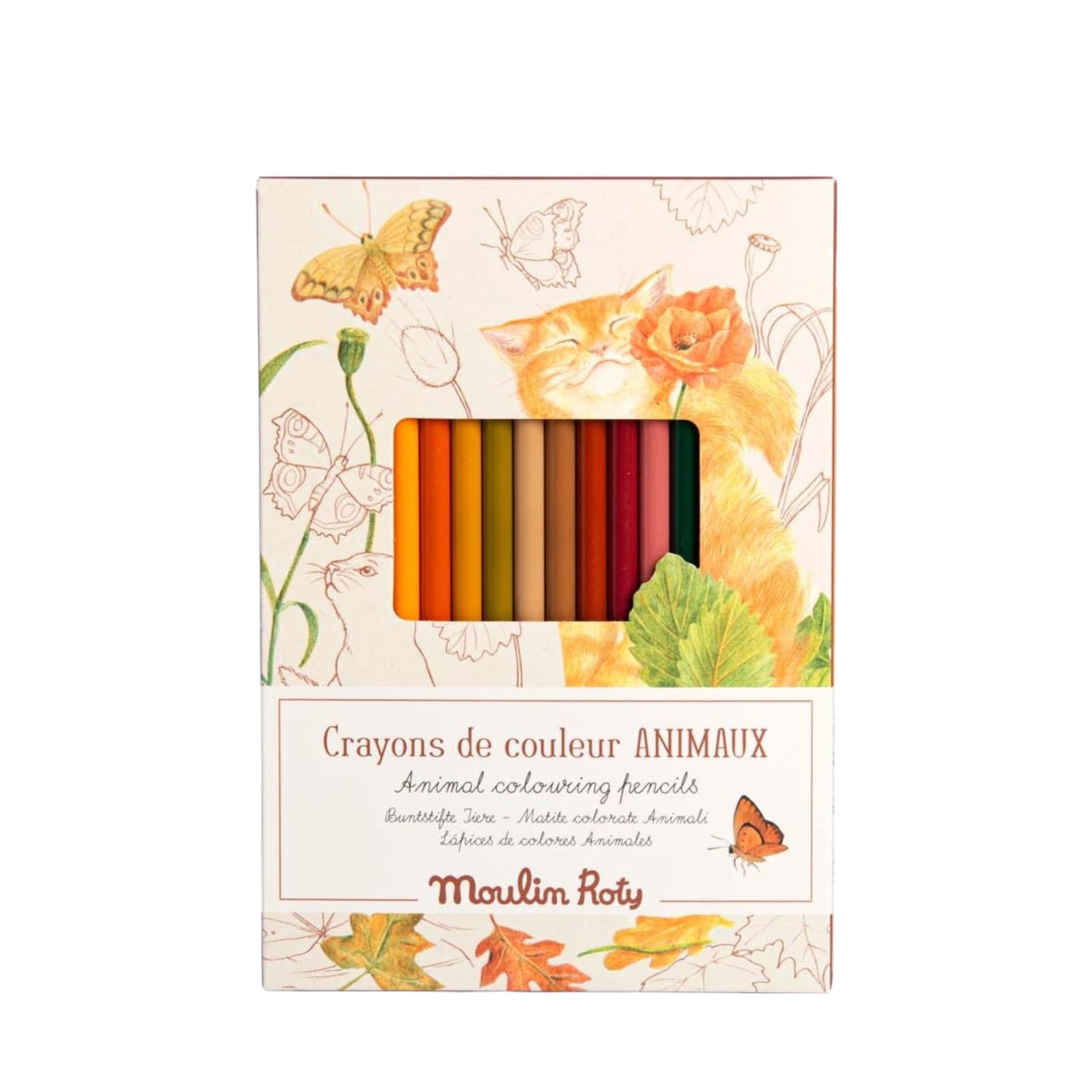 12 Nature Colouring Pencils and Cards