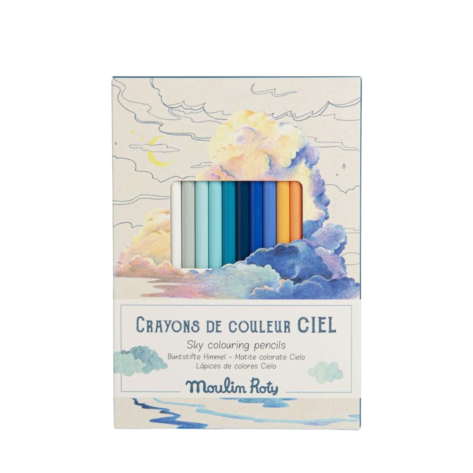 12 Sky Colouring Pencils and Cards
