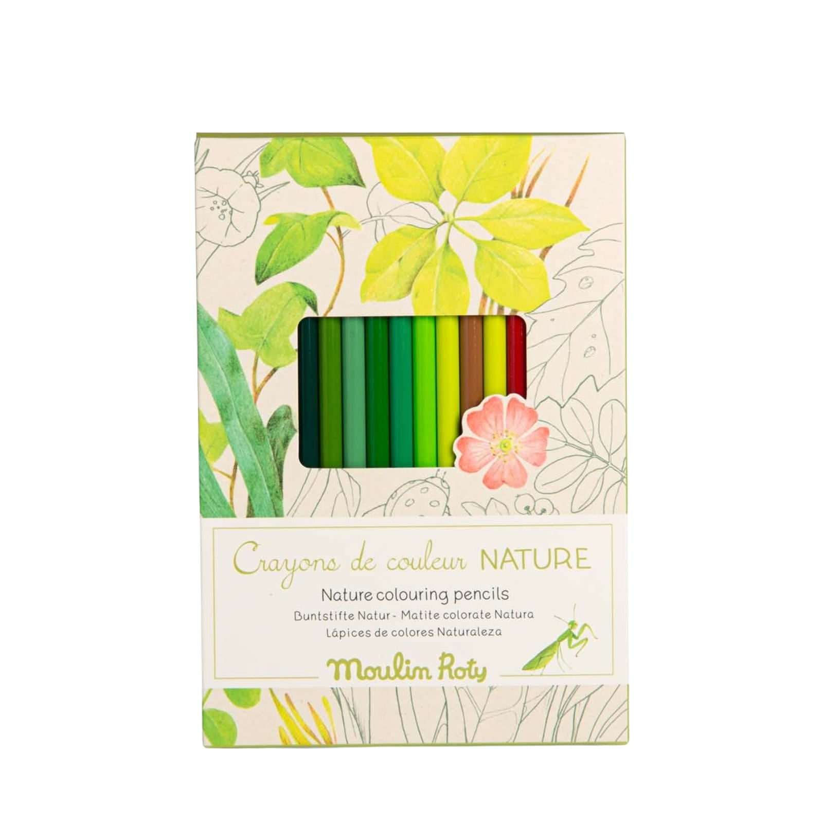 12 Nature Colouring Pencils and Cards