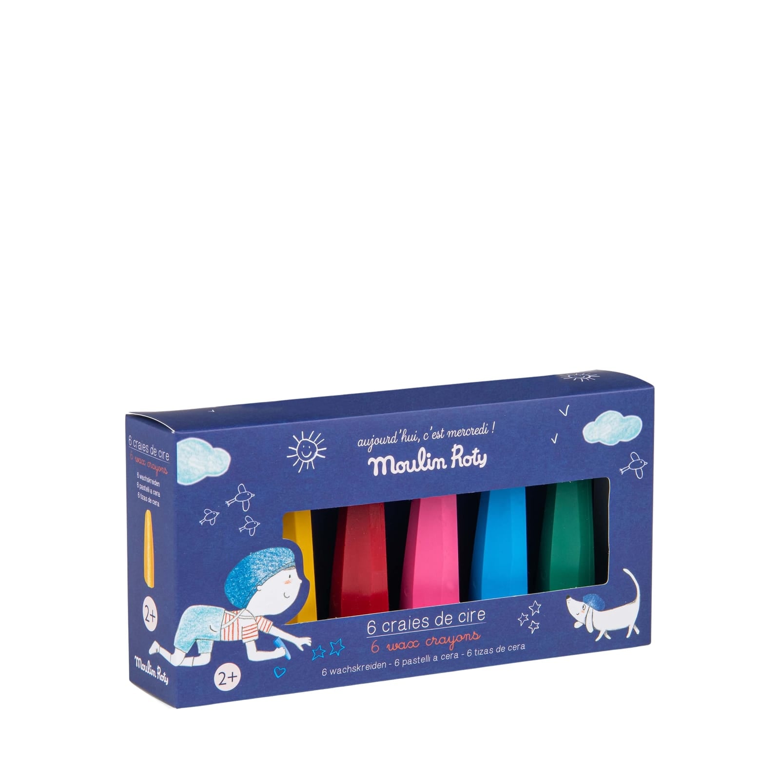 6 Wax Crayons