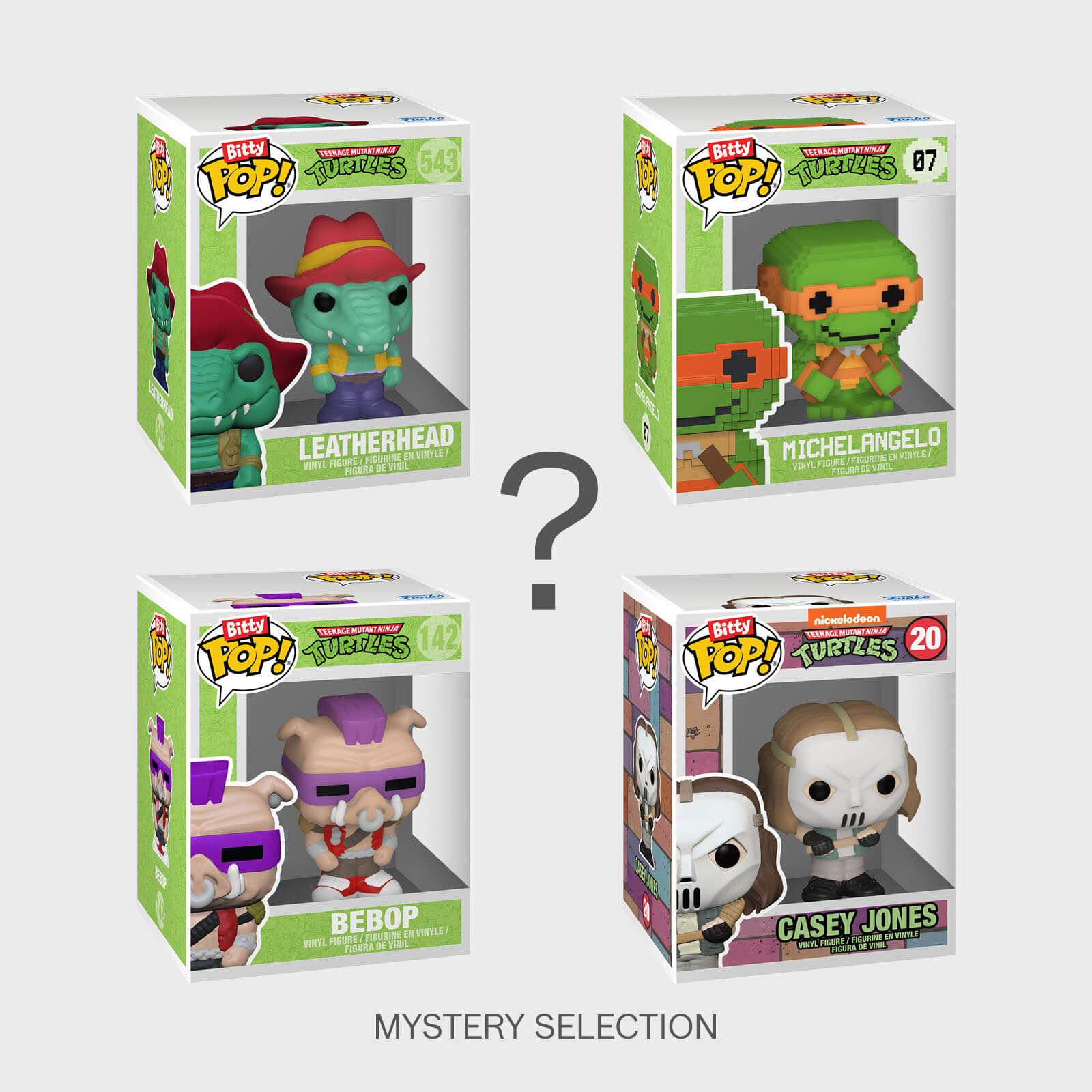 Bitty Pop! 4 Pack Teenage Mutant Ninja Turtles - Series 2