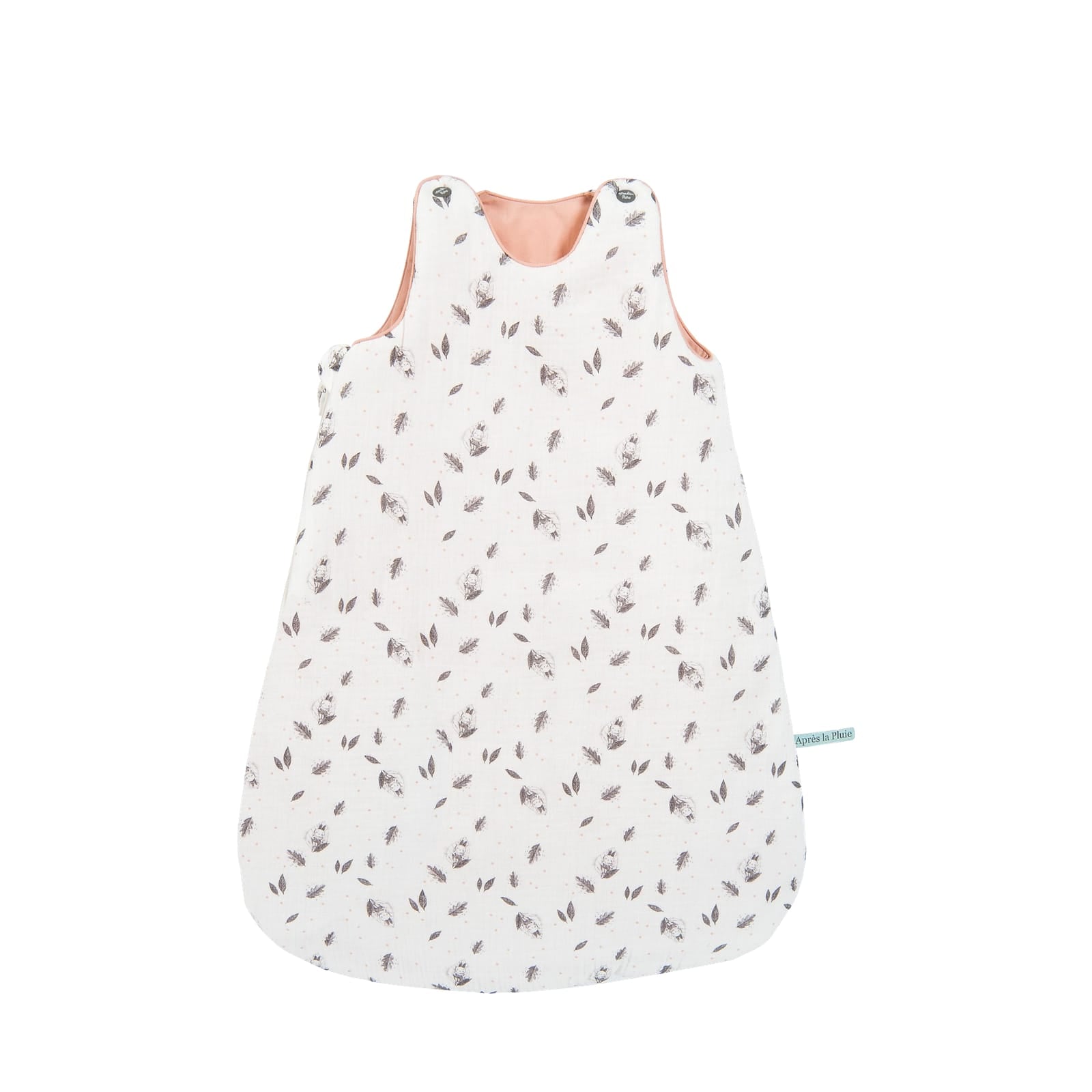 Sleeping Bag 70cm Tog 3 - White Leaves