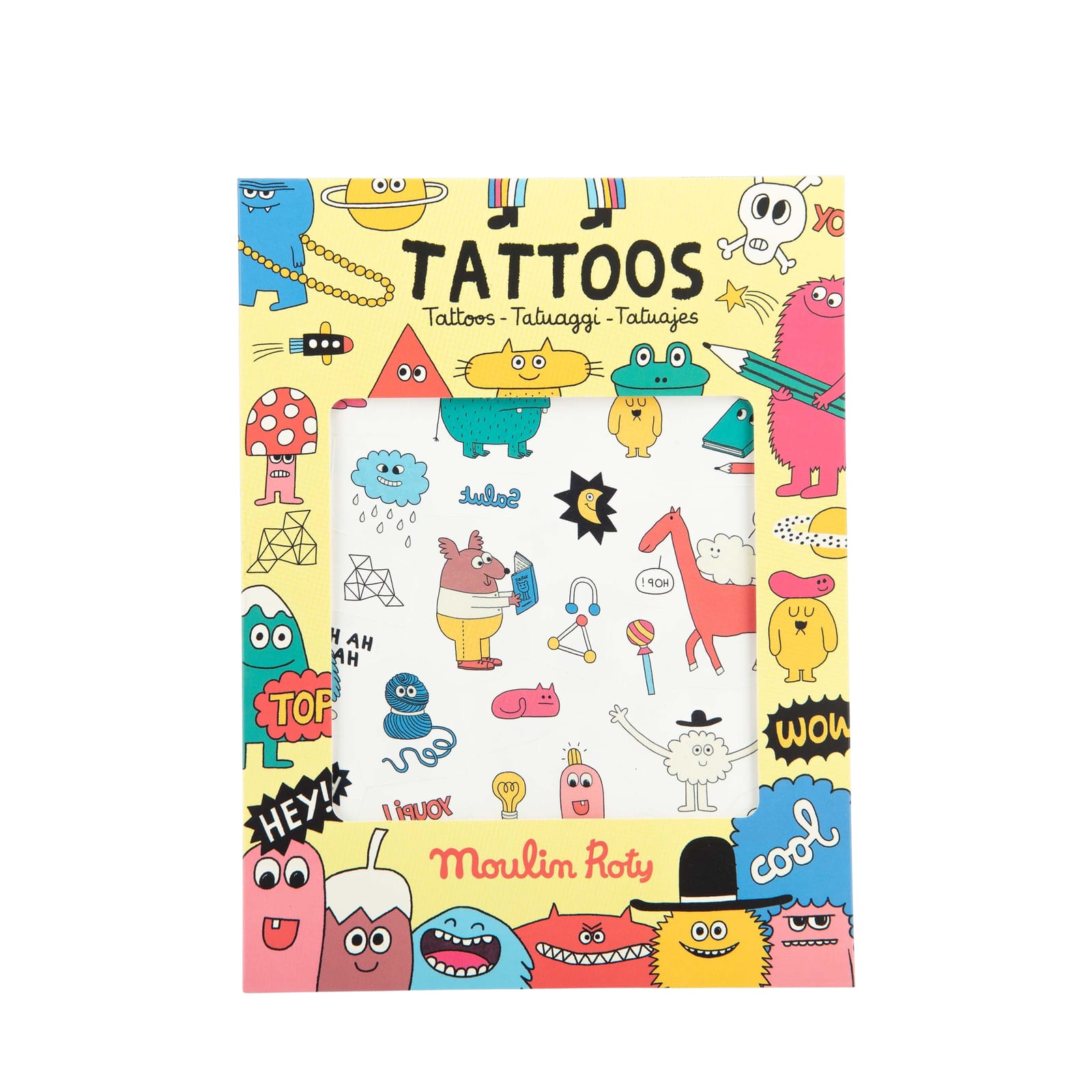 Temporary Tattoos - Funny Characters
