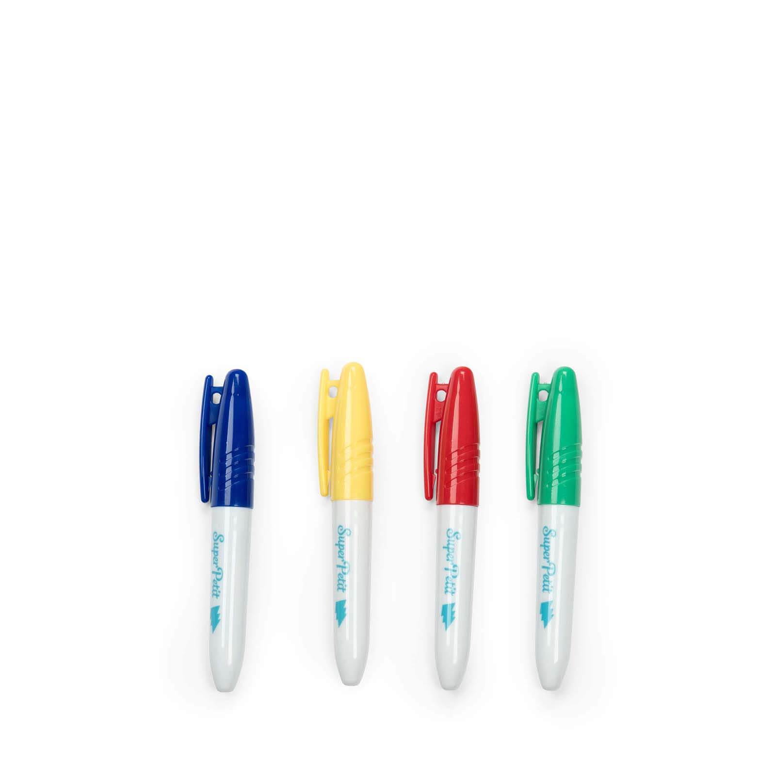 Mini Silicone Colouring Mat and 5 Pens - Funny Characters