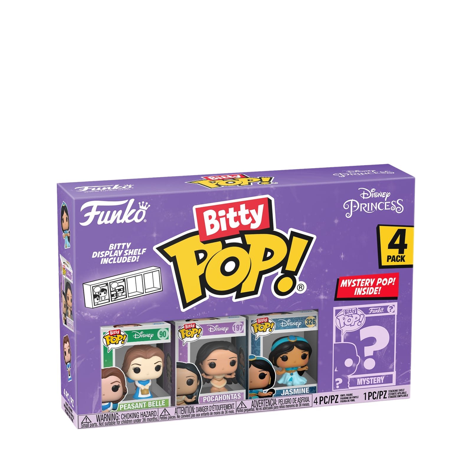 Bitty Pop! 4 Pack Disney Princesses - Series 2