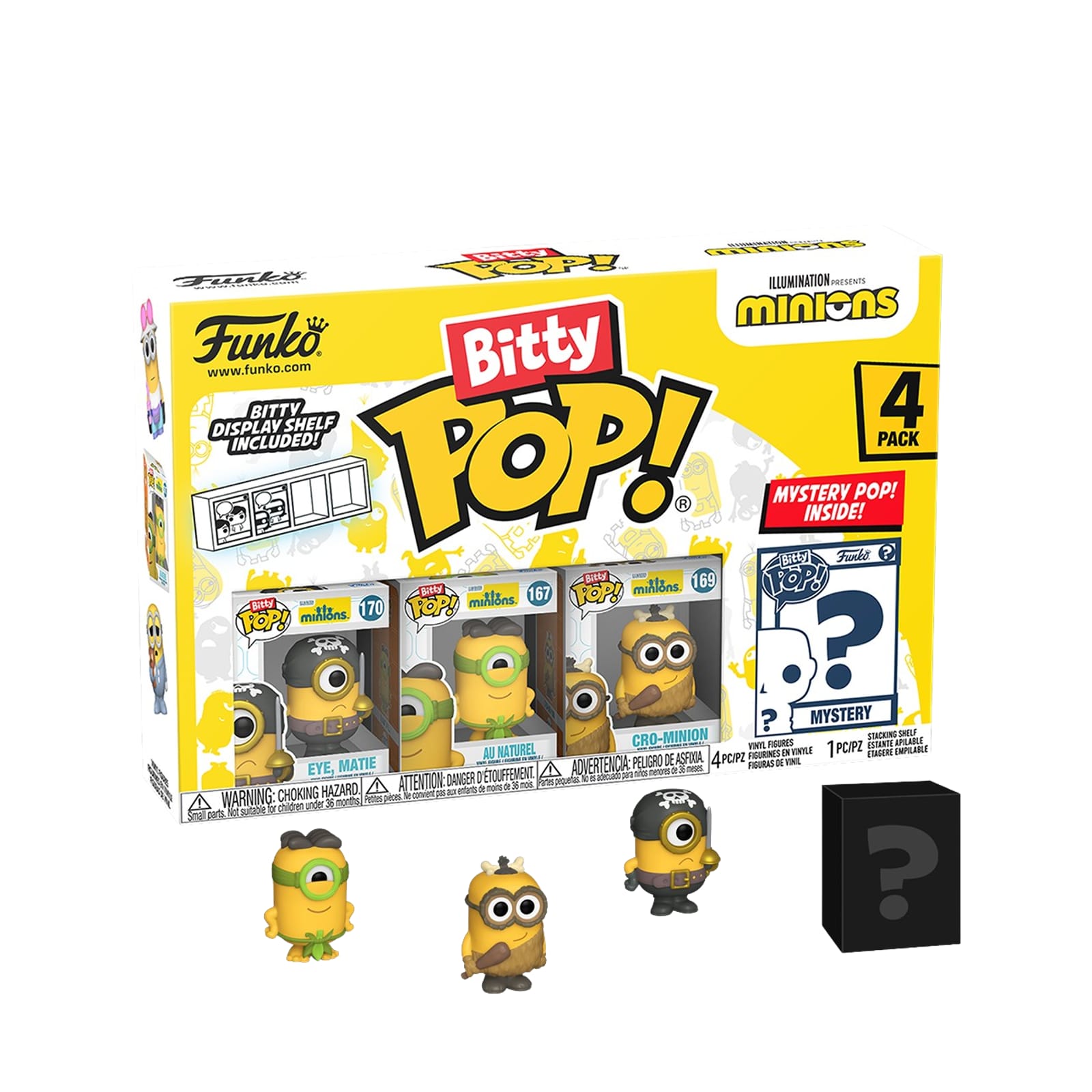 Bitty Pop! 4 Pack Minions - Series 1