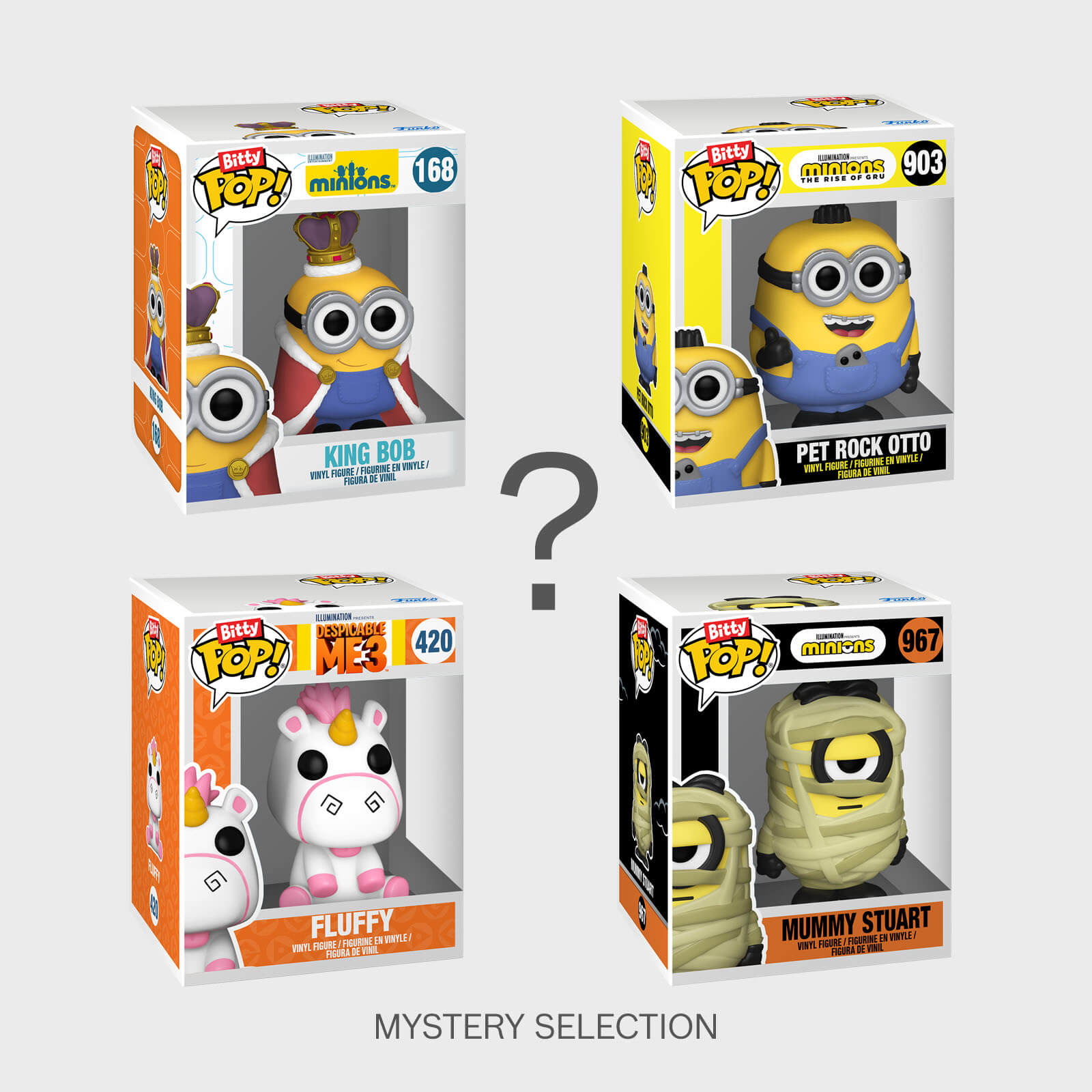 Bitty Pop! 4 Pack Minions - Series 1