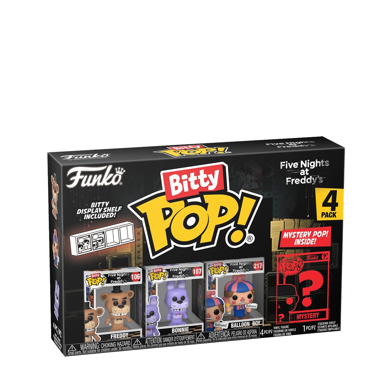 Bitty Pop! 4 Pack Five Nights at Freddys - Series 3