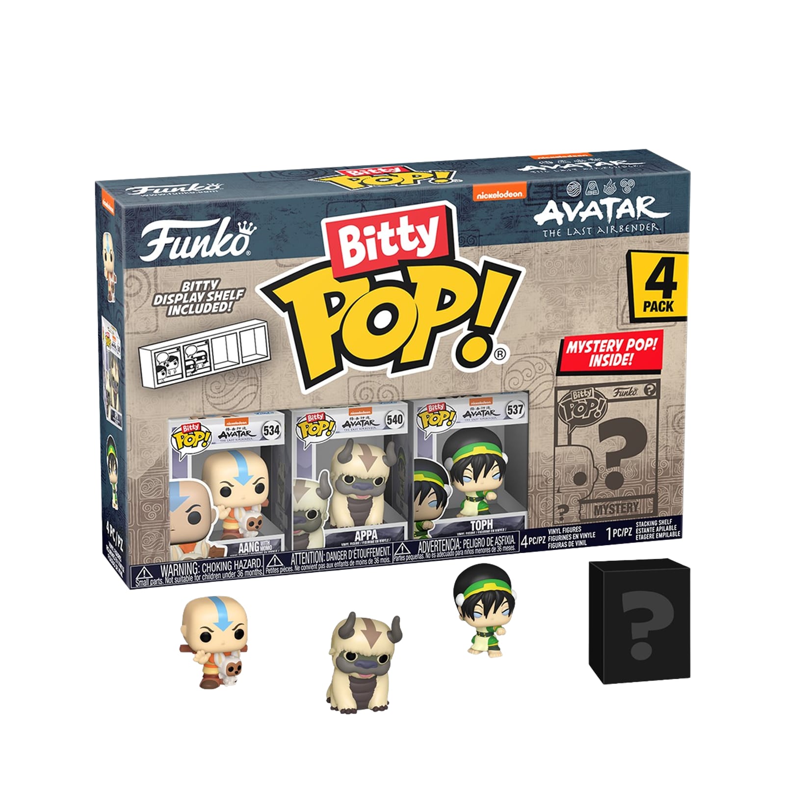 Bitty Pop! 4 Pack Avatar Last Airbender - Series 1