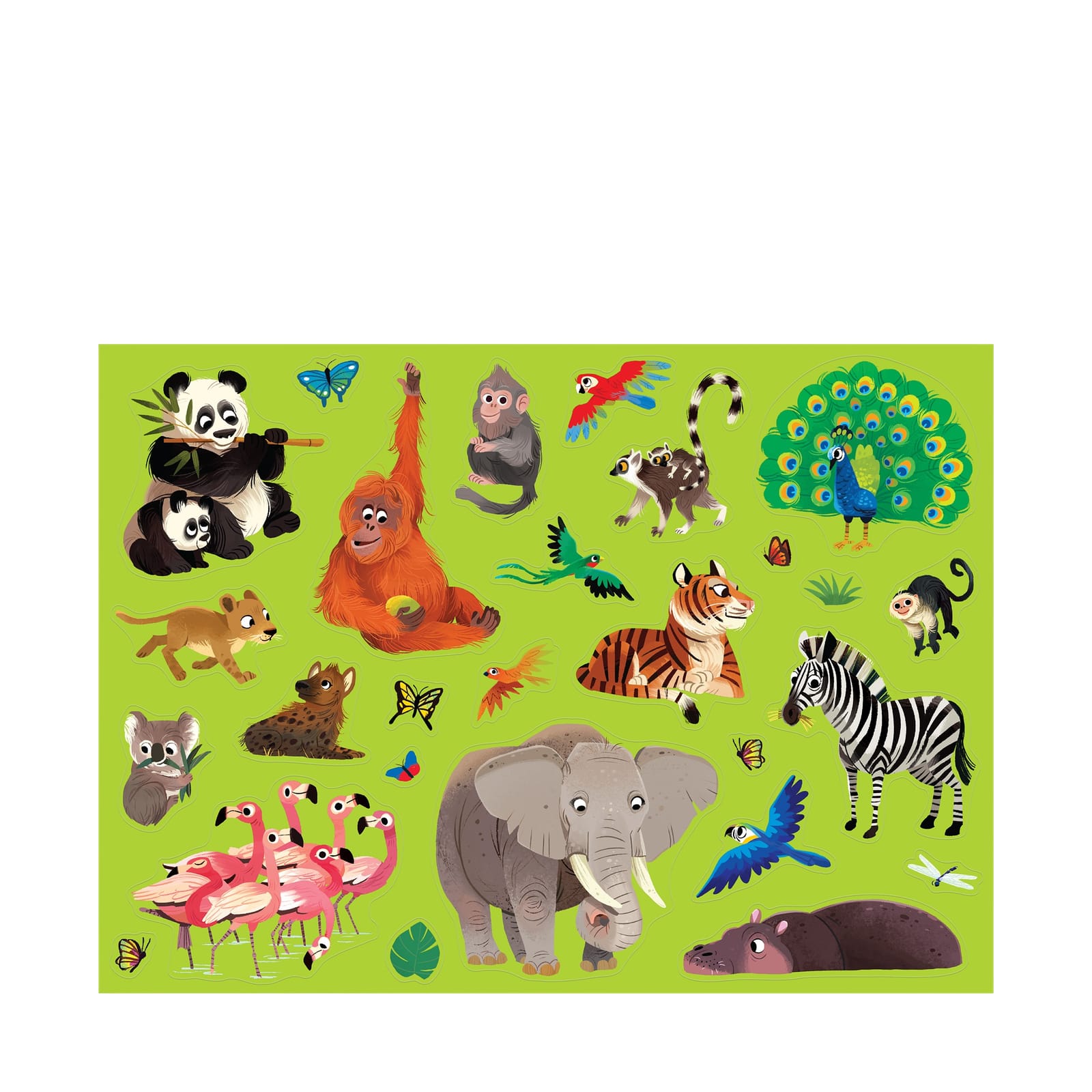 Colour Poster Tube - Jungle Animals