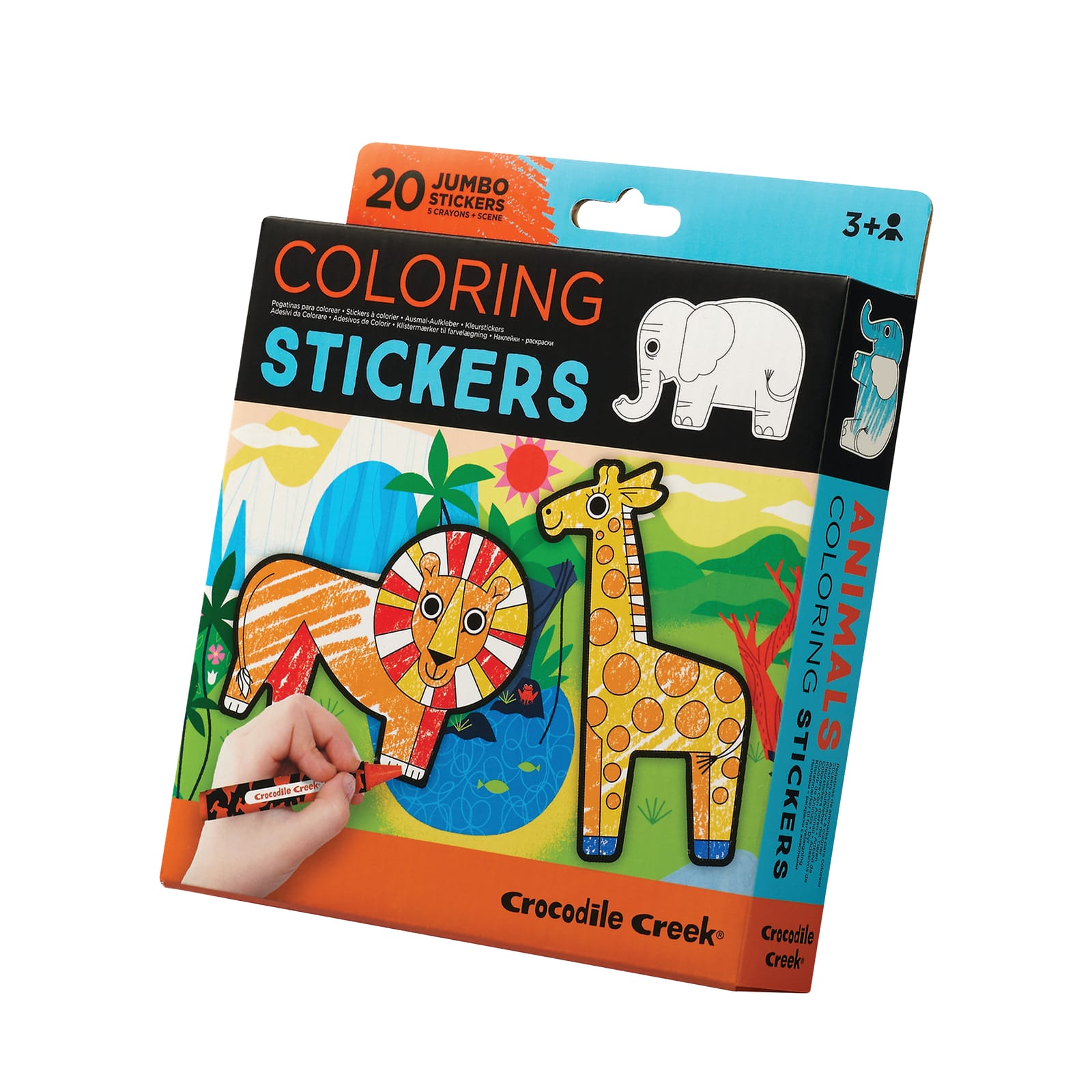 Colouring Stickers & Crayons - Animals