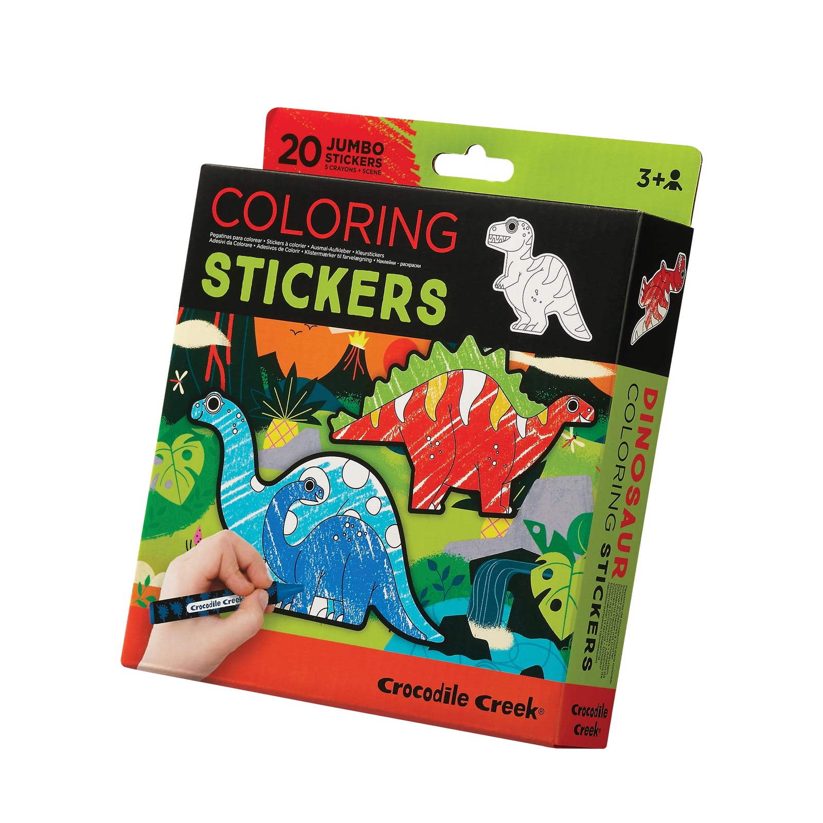 Colouring Stickers & Crayons - Dinosaurs