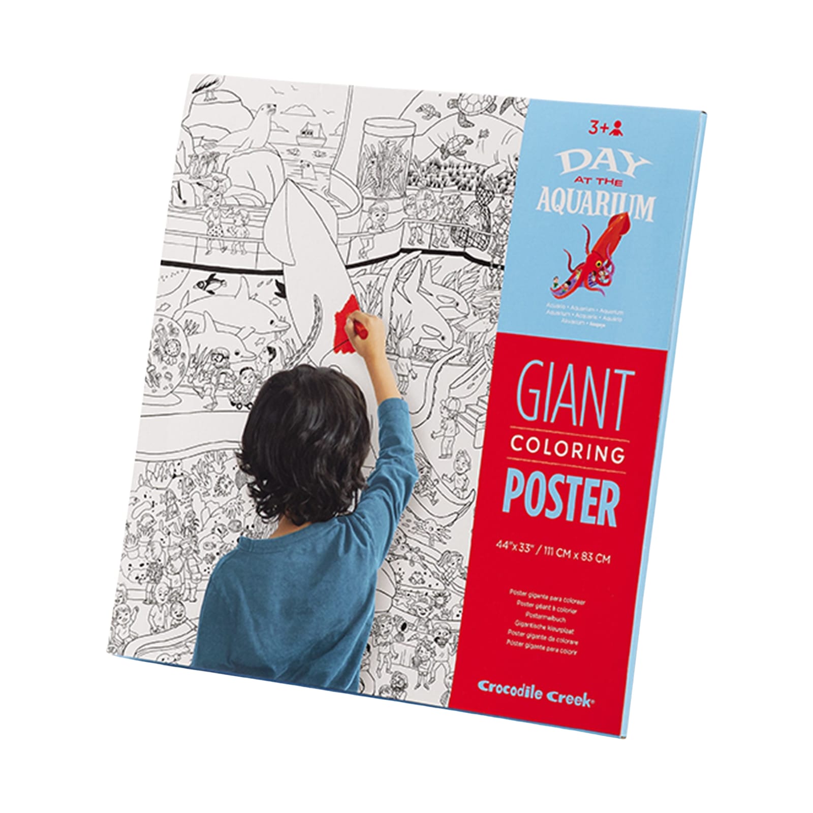 Giant Colouring Poster - Day at the Aquarium