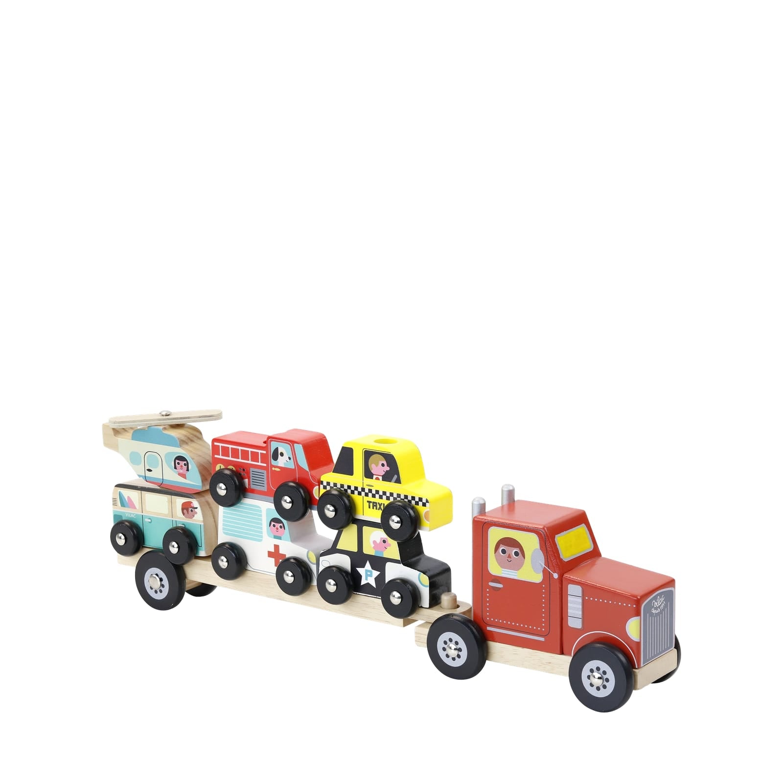 Truck and Trailer with Vehicles Stacking Game