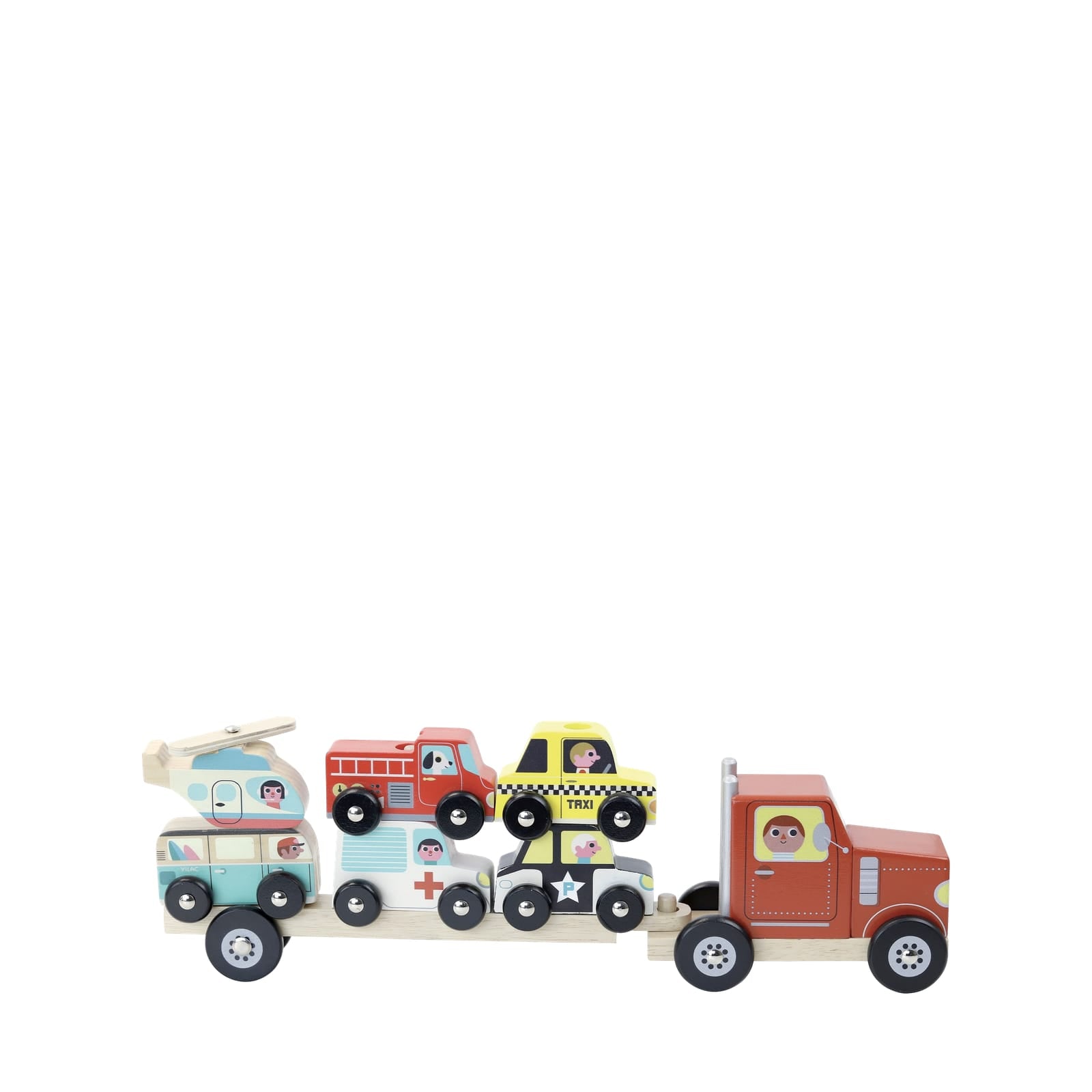 Truck and Trailer with Vehicles Stacking Game