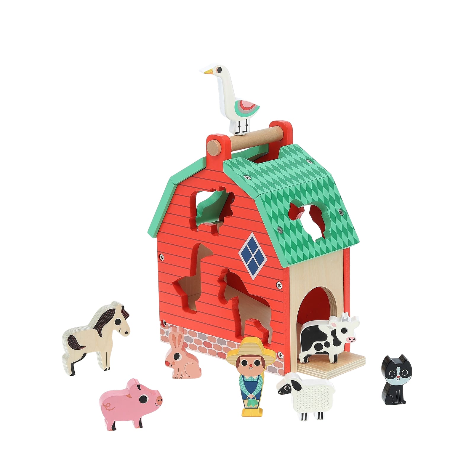 Shape Sorter - Farm House and Animals