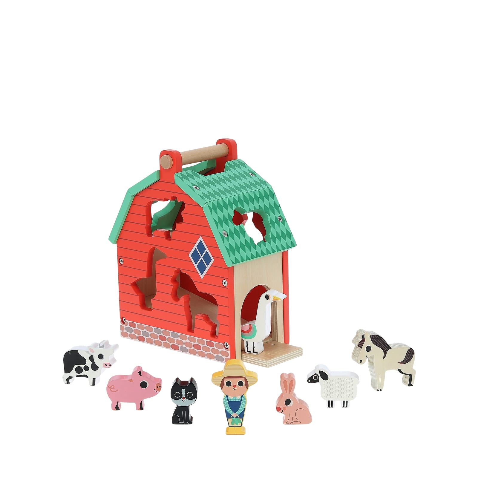 Shape Sorter - Farm House and Animals