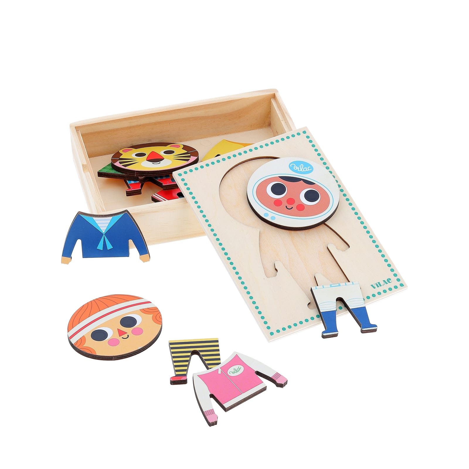 Jules Dress Up Wooden Puzzle