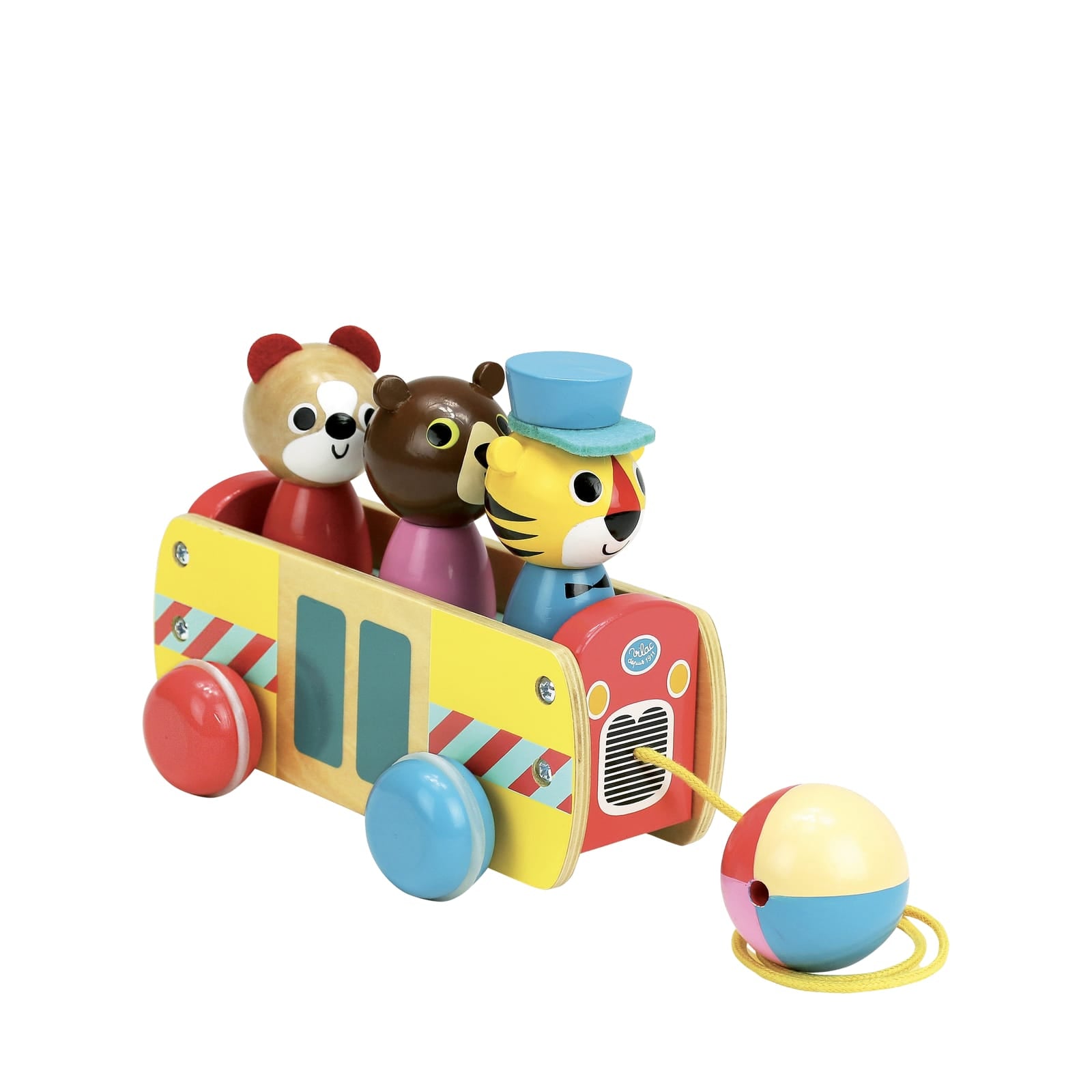 Animal Coach Pull Toy