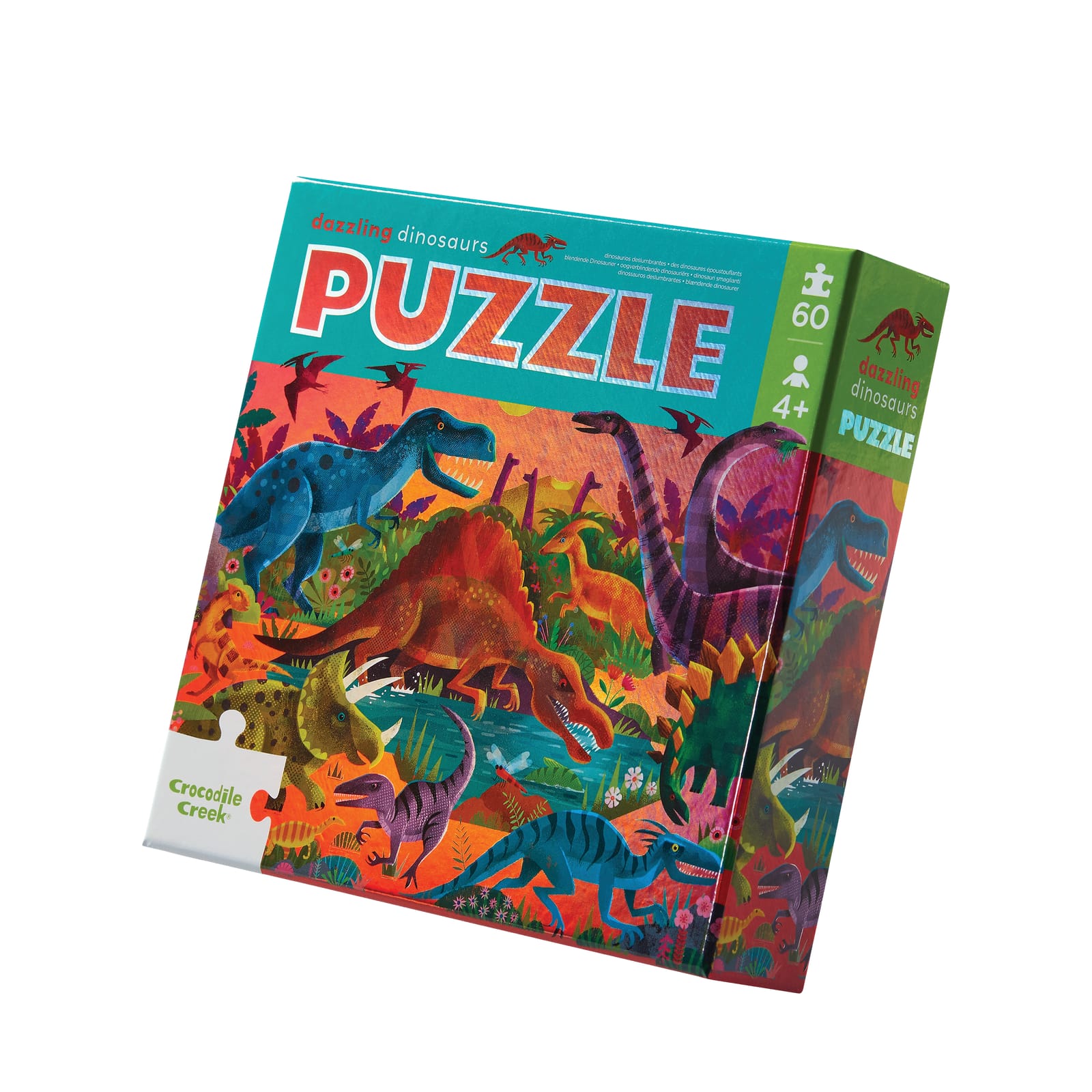 Dazzling Dinosaurs - 60 Piece Puzzle