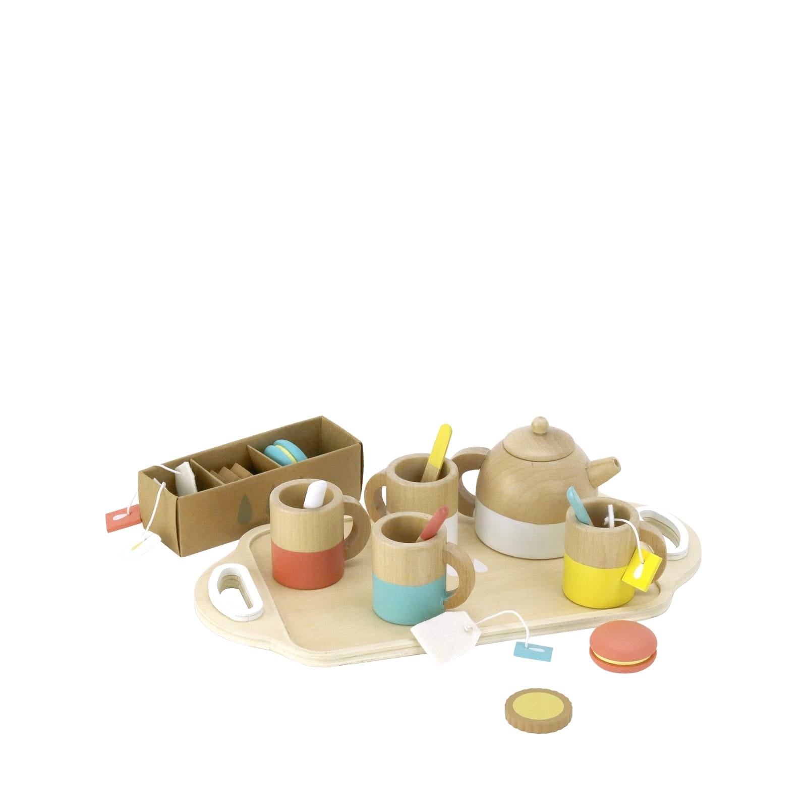 Wooden Tea Set - 21 Pieces